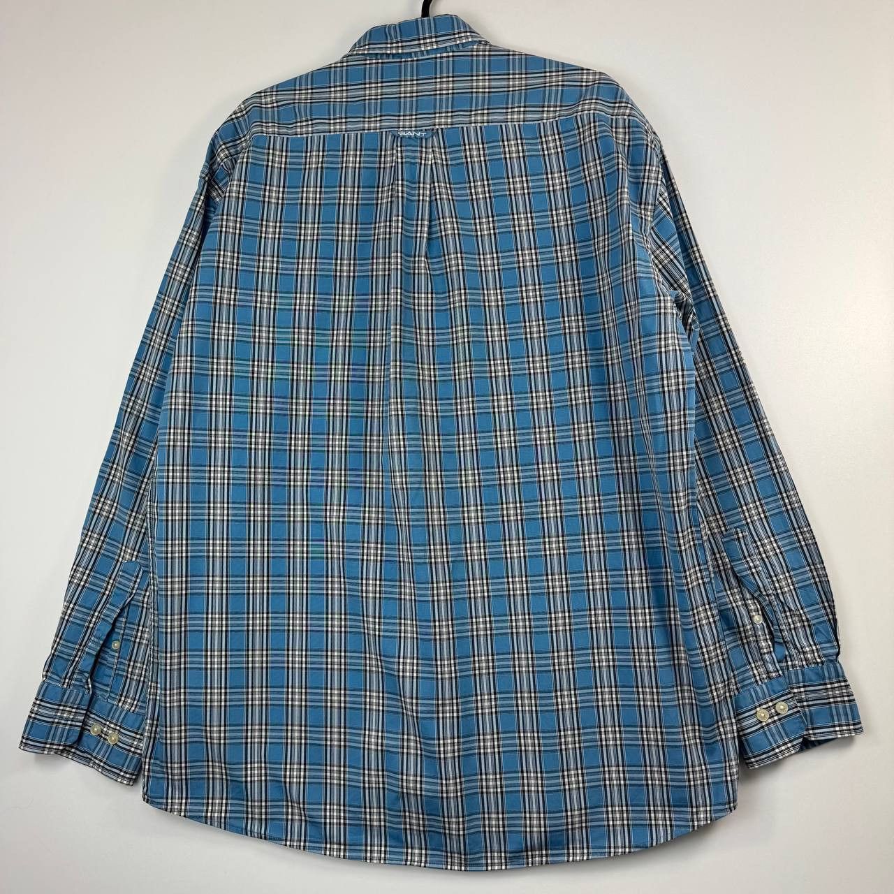 Gant Gant Plaid Button Up Shirt Blue Check Mens Size XL Size US XL / EU 56 / 4 - 7 Thumbnail