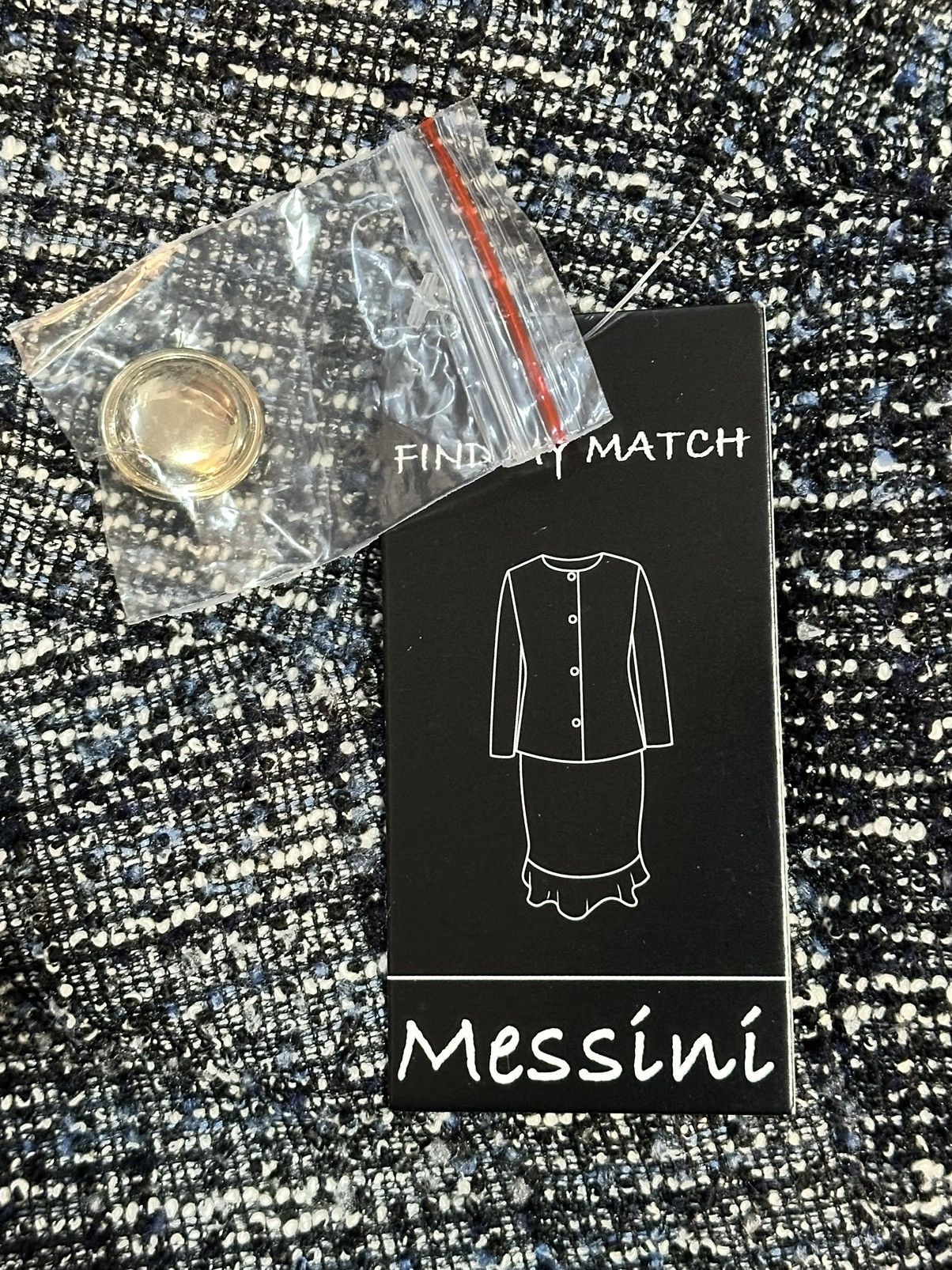 Other Messini Womens Tweed Style Blazer Jacket Size XXL / US 16-18 / IT 52-54 - 8 Thumbnail