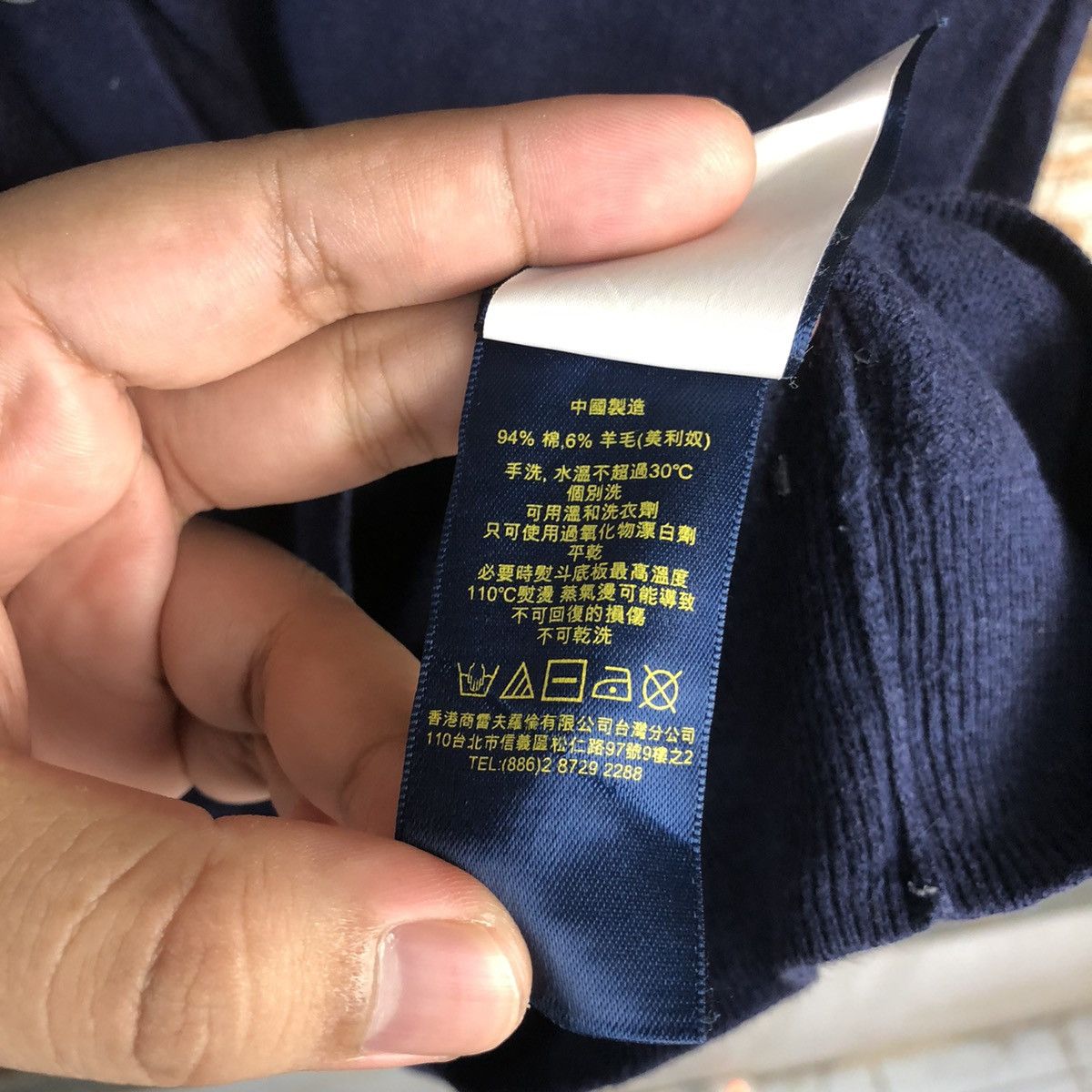 Polo Ralph Lauren DL Polo Ralph Lauren Dark Blue cardigan Knitwear #C730 Size US S / EU 44-46 / 1 - 13 Thumbnail