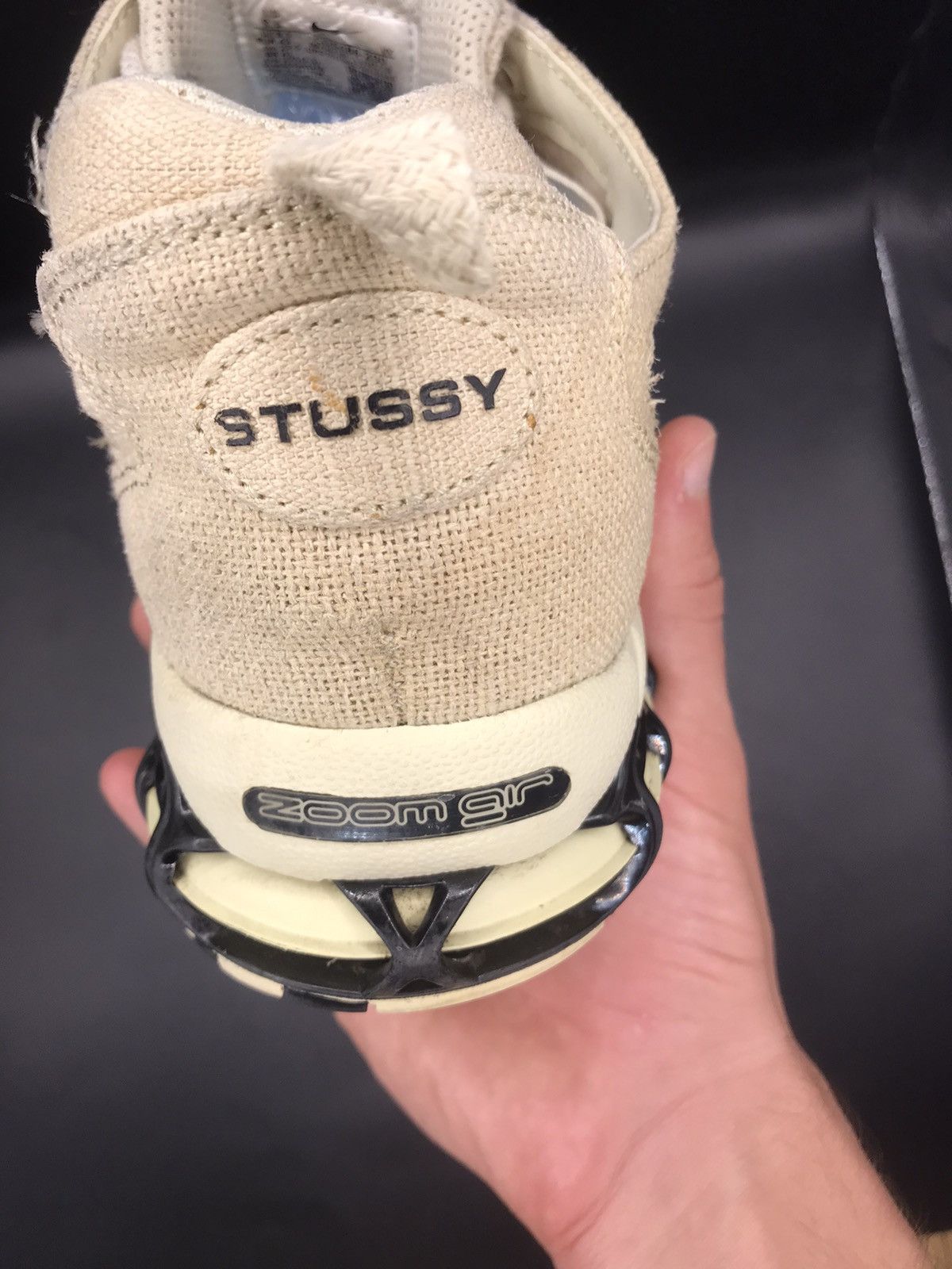 Nike × Stussy Nike Air Zoom Spiridon Cage 2 x Stussy Fossil Size US 10 / EU 43 - 6 Thumbnail