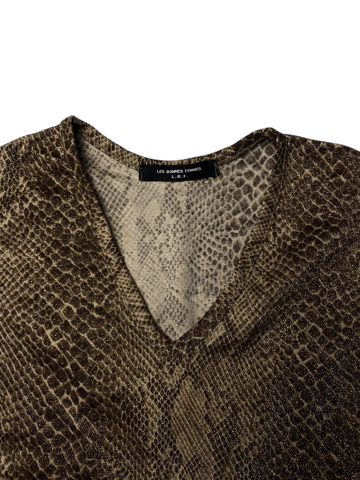 If Six Was Nine L.B.F Vkei Snakeskin Pattern Tanktop Size XS / US 0-2 / IT 36-38 - 2 Thumbnail