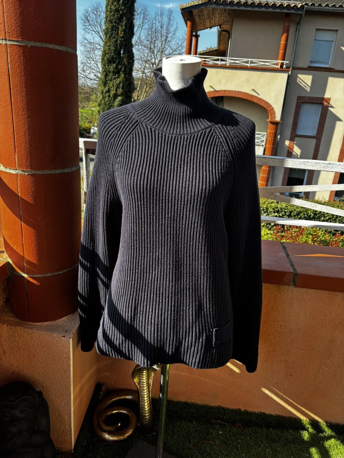 AMI AMI Alexandre Mattiussi ribbed turtleneck sweater Size US M / EU 48-50 / 2 - 1 Thumbnail