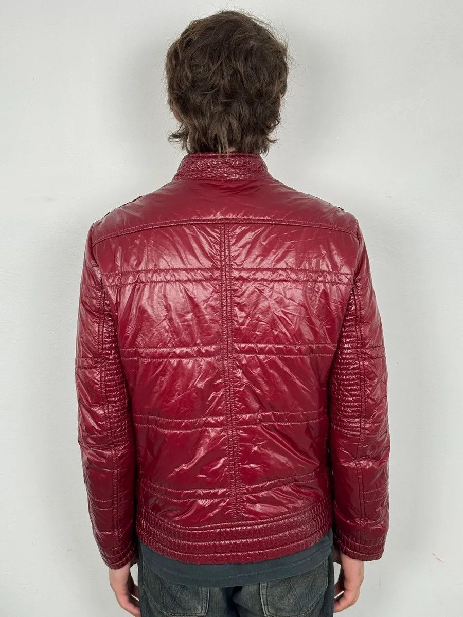 Daniele Alessandrini 2000s Daniele Alessandrini Bordeaux Patent British Puffer Jacket Size US S / EU 44-46 / 1 - 3 Thumbnail