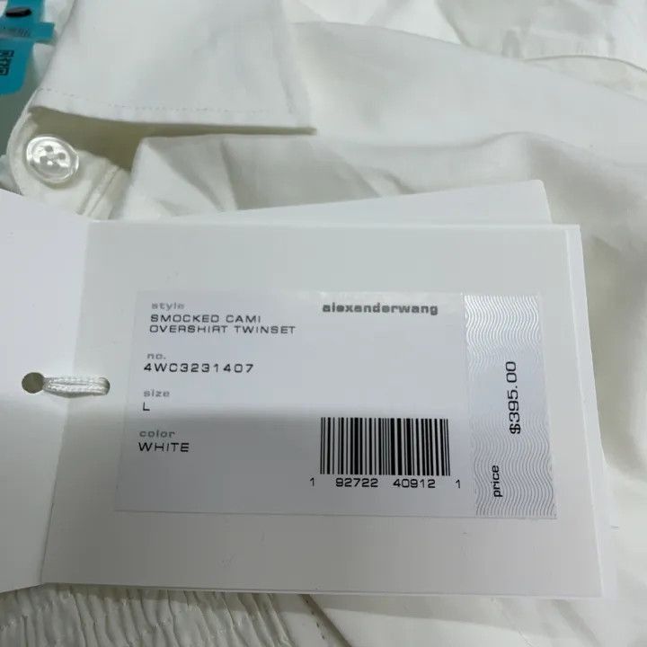 Alexander Wang Alexander Wang SS23 Long Sleeve Cropped Shirt - Size L / US 10 / IT 46 - 6 Thumbnail