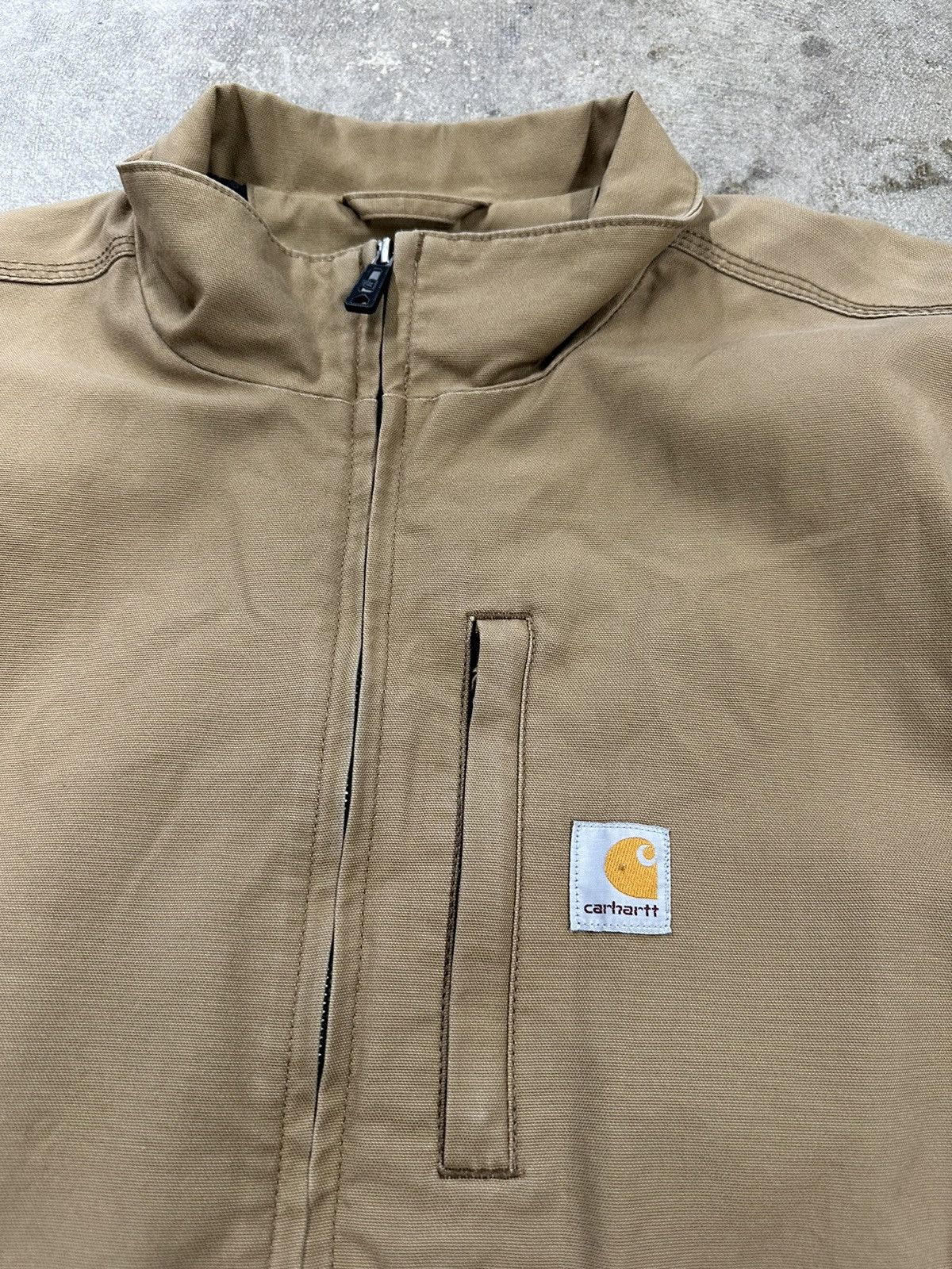 Carhartt Crazy Y2K Carhartt Quick Duck Zip Up Workwear Jacket Size US XL / EU 56 / 4 - 4 Thumbnail