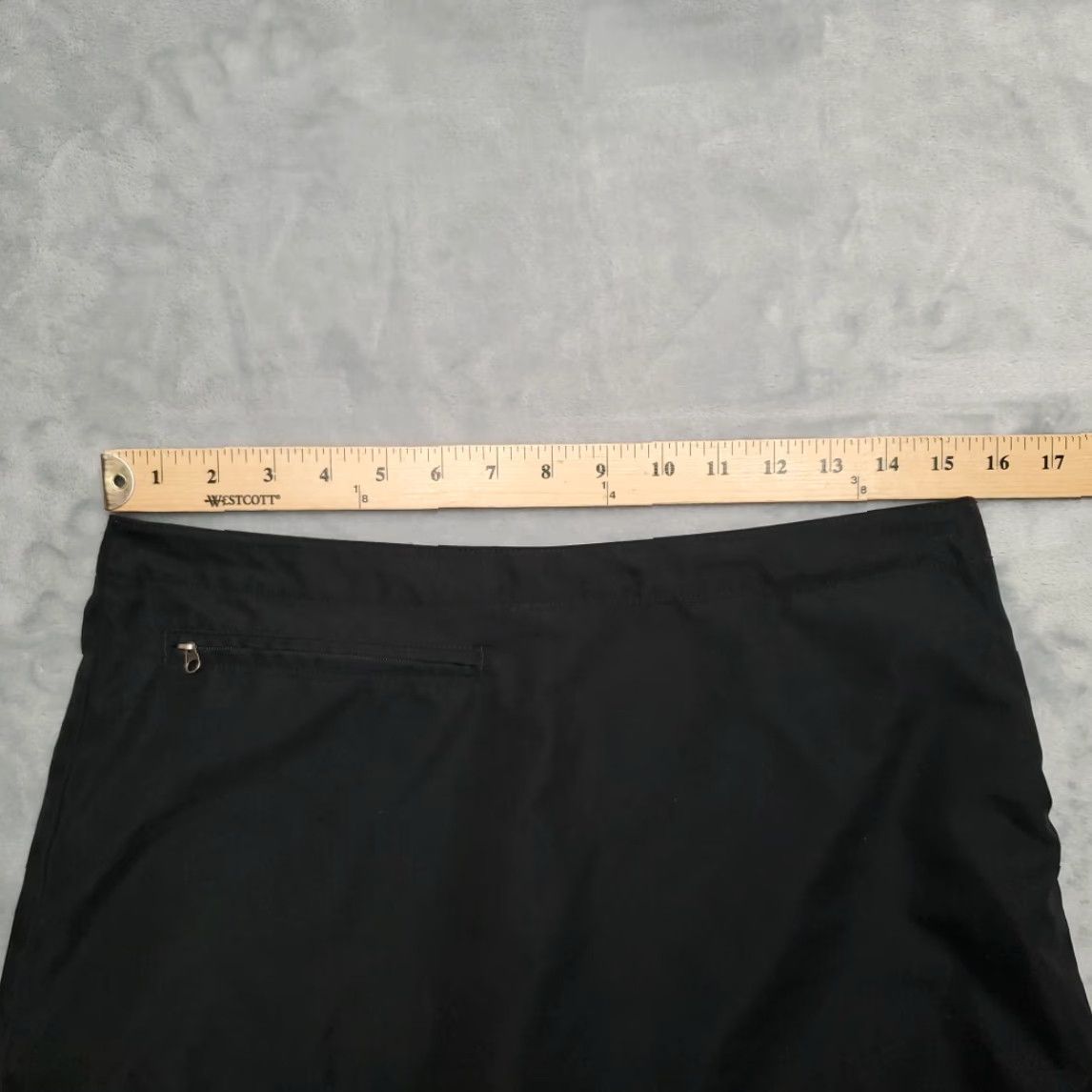 Patagonia VINTAGE Patagonia Skort Womens 6 Black Lined Outdoors Performance Skirt Hike Gorp Size 30" / US 8 / IT 44 - 7 Thumbnail