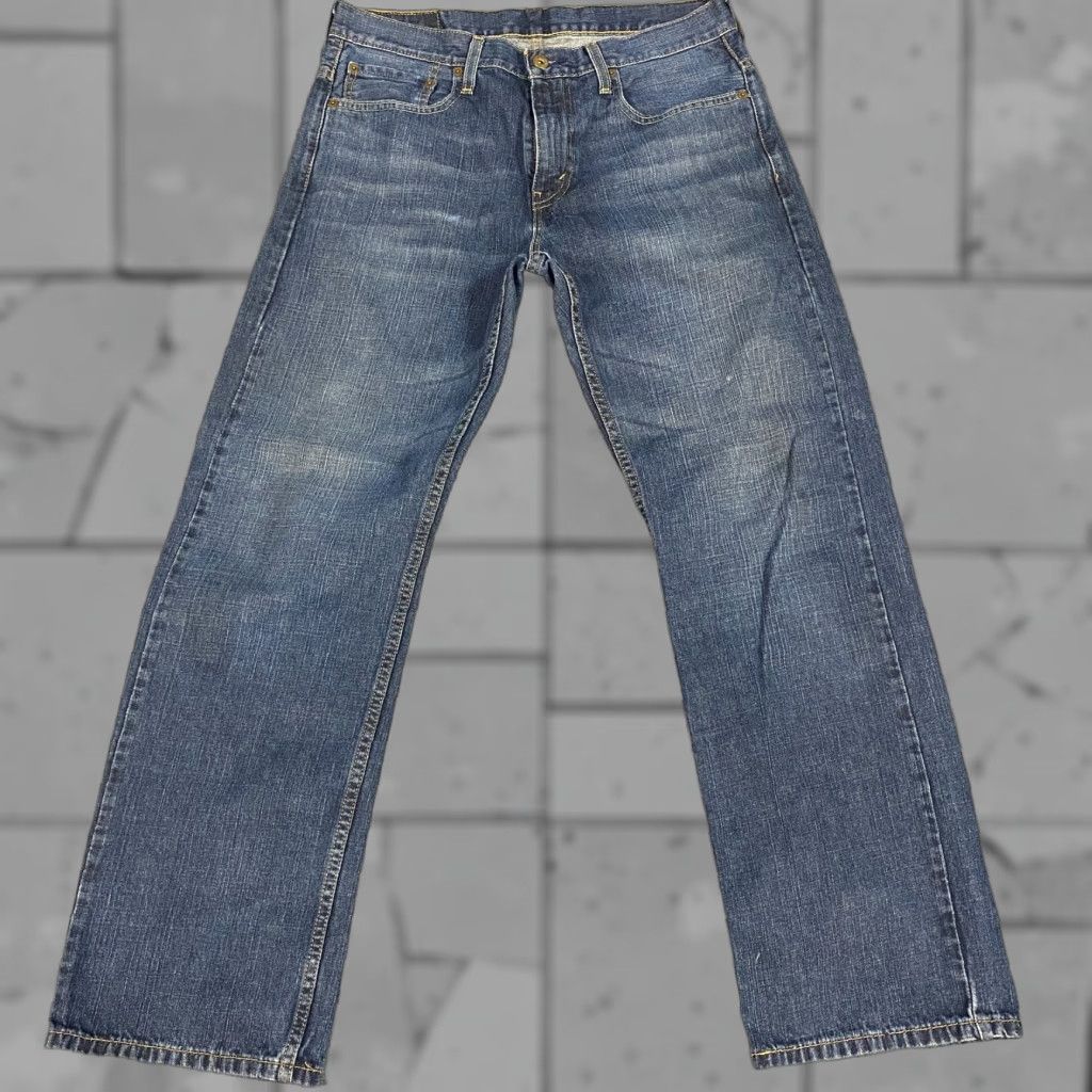 Levi's Levi's 569 Jeans 32 x 29 Blue Zip Fly 100% Cotton Denim Straight Regular Men Jeans Size US 32 / EU 48 - 1 Thumbnail