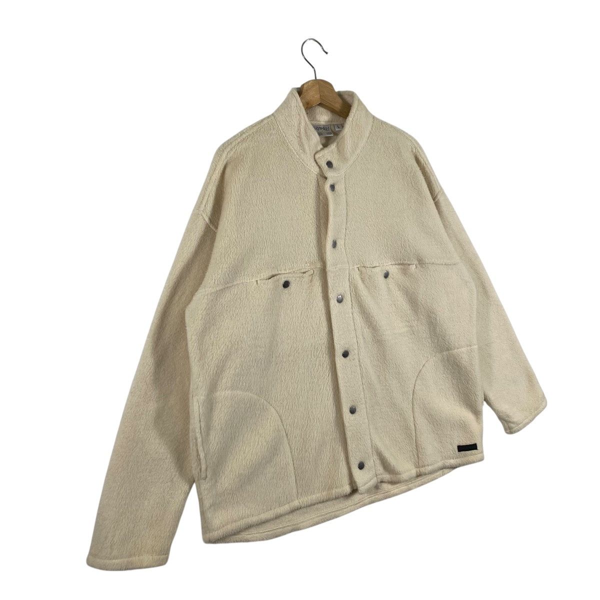Gramicci Vintage Gramicci Fleece Button Jacket L Size Cream Colour Size US L / EU 52-54 / 3 - 3 Thumbnail