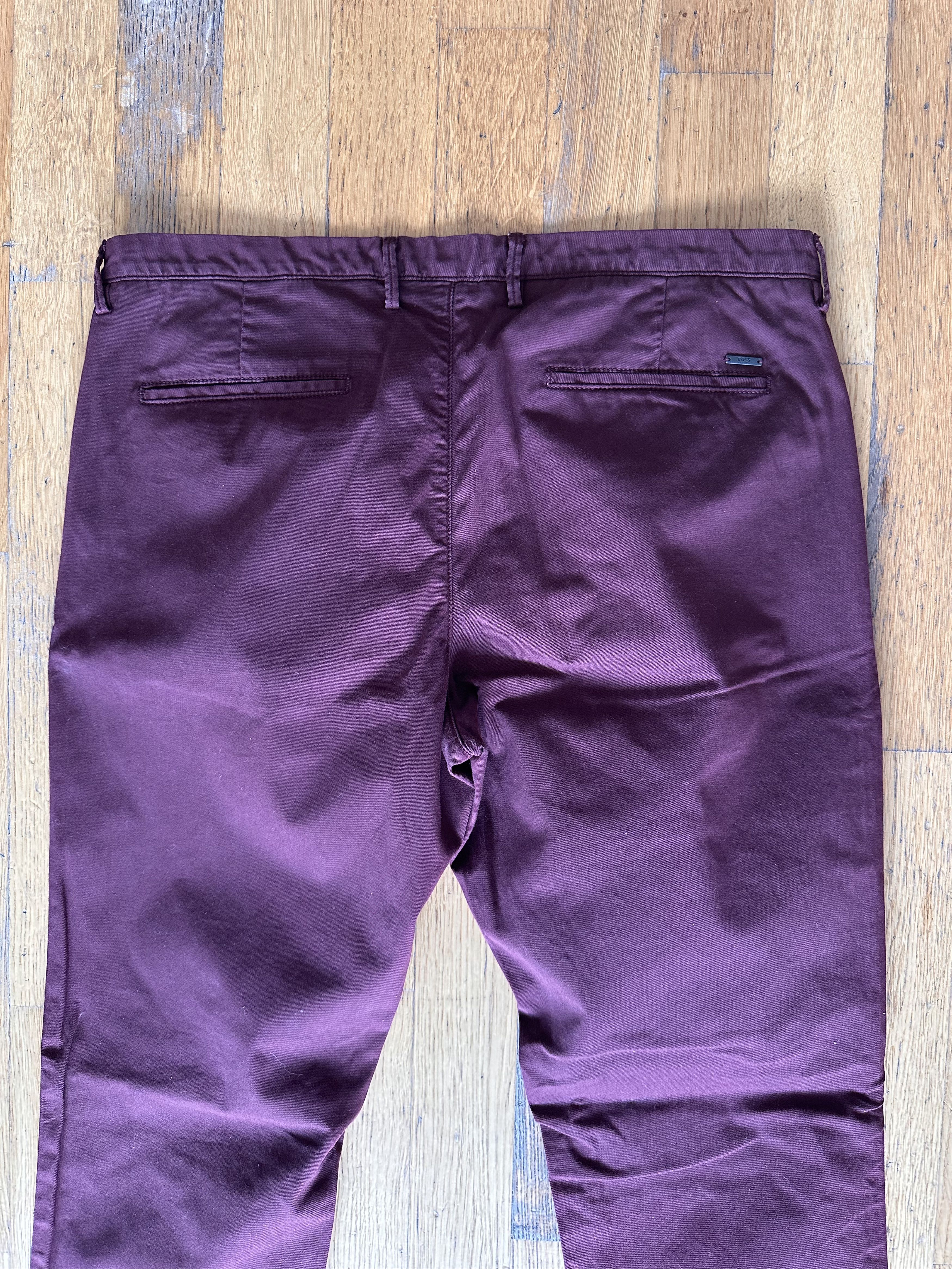 Hugo Boss Hugo Boss Maroon Stretch Chino Pants – EU 52 Made in Germany Size US 36 / EU 52 - 5 Thumbnail