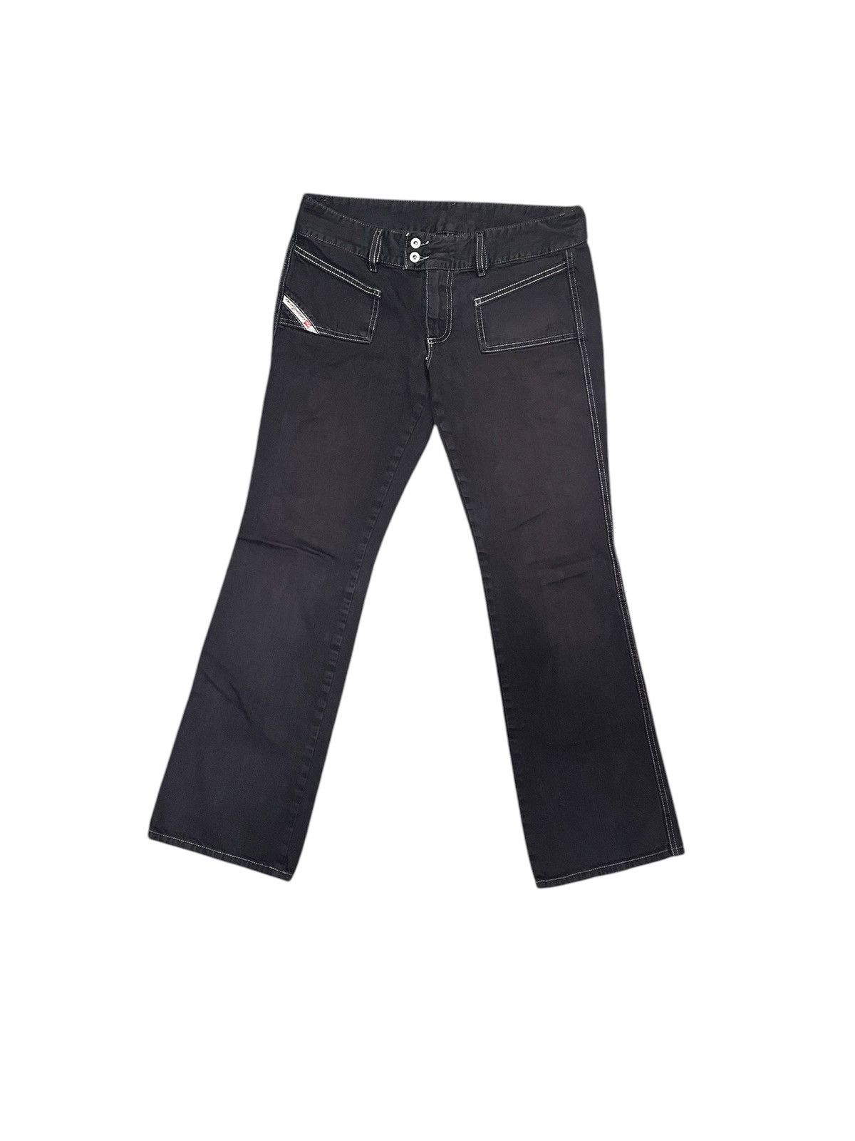Diesel × Vintage Vintage Dyed Black Diesel Flares Size US 30 / EU 46 - 1 Thumbnail