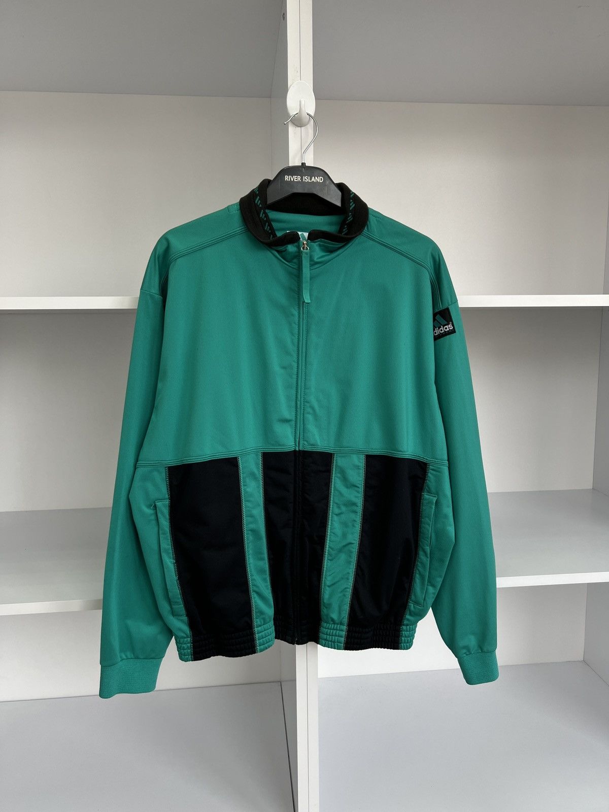 Adidas × Vintage Vintage Adidas Equipment Track Jacket 90s style Size US M / EU 48-50 / 2 - 4 Thumbnail