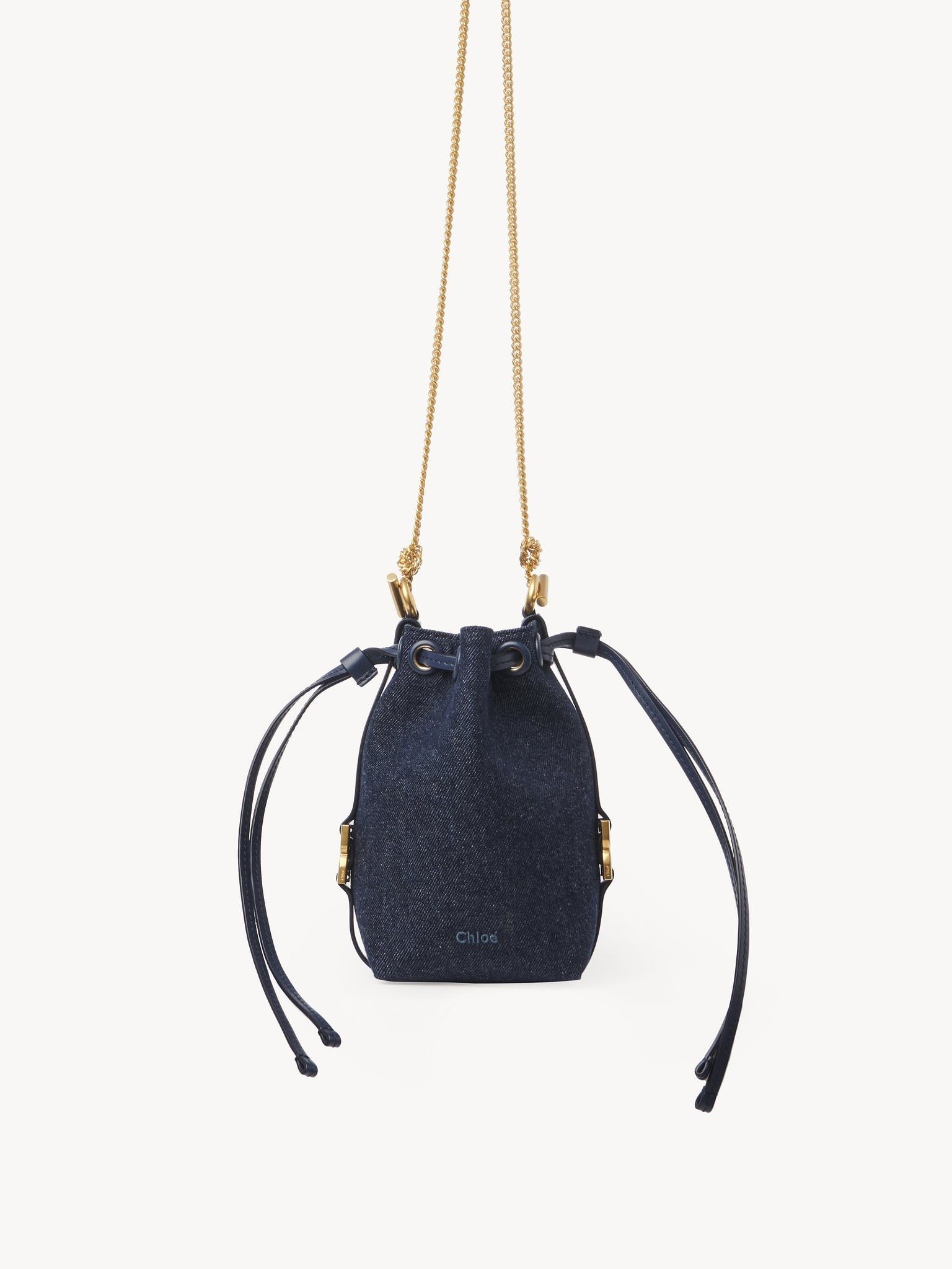 Chloe oc11z0525 Size: OS / Marcie Micro Bucket Bag in Blue Size ONE SIZE - 1 Thumbnail