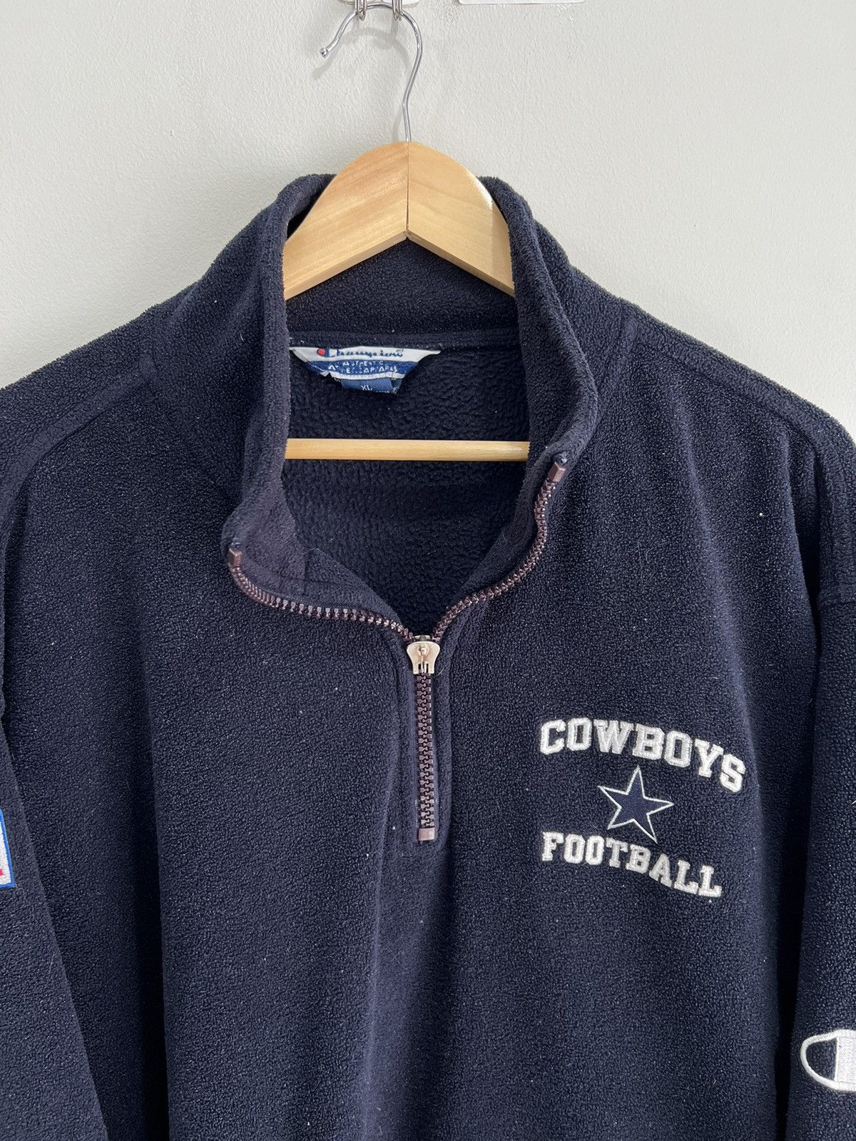 Vintage Vintage Dallas Cowboys Fleece Sweater zip football nfl shirt Size US XL / EU 56 / 4 - 2 Thumbnail