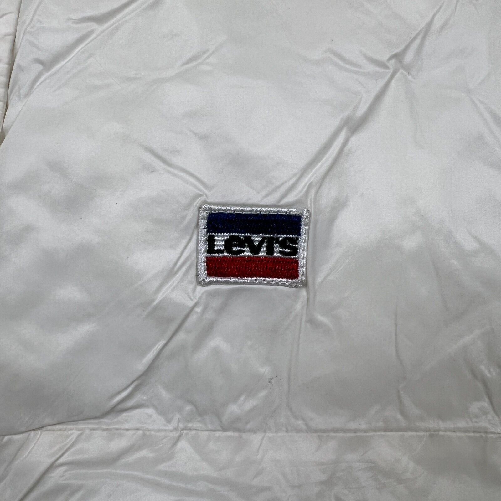 Levi's × Vintage Levi's Jacket Medium Spell Out Full Zip Puffer Bomber Coat Size US M / EU 48-50 / 2 - 2 Thumbnail