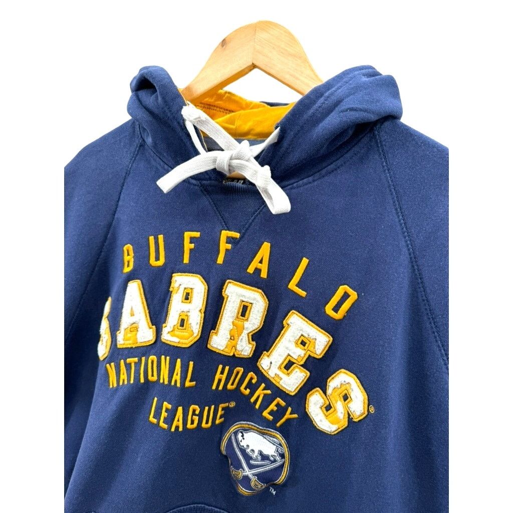 NHL × Vintage 2000's NHL Buffalo Sabres Distressed Embroidered Hoodie Size US L / EU 52-54 / 3 - 6 Thumbnail