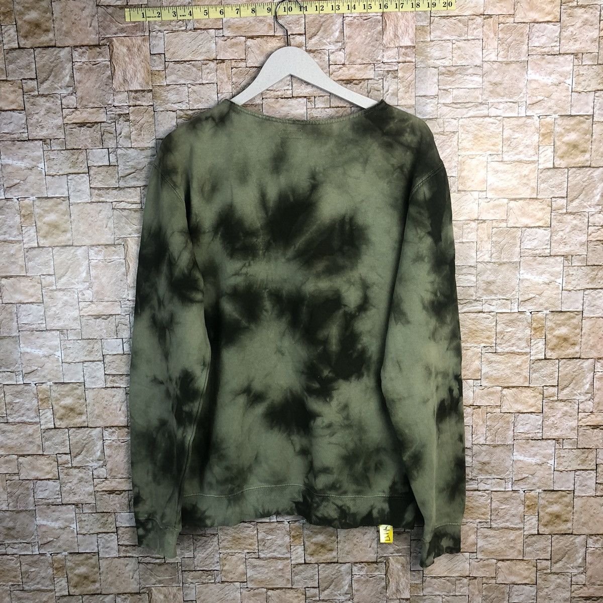 DC DC X Evan Smith Green ripped acid wash Sweatshirt #A187 Size US M / EU 48-50 / 2 - 16 Thumbnail