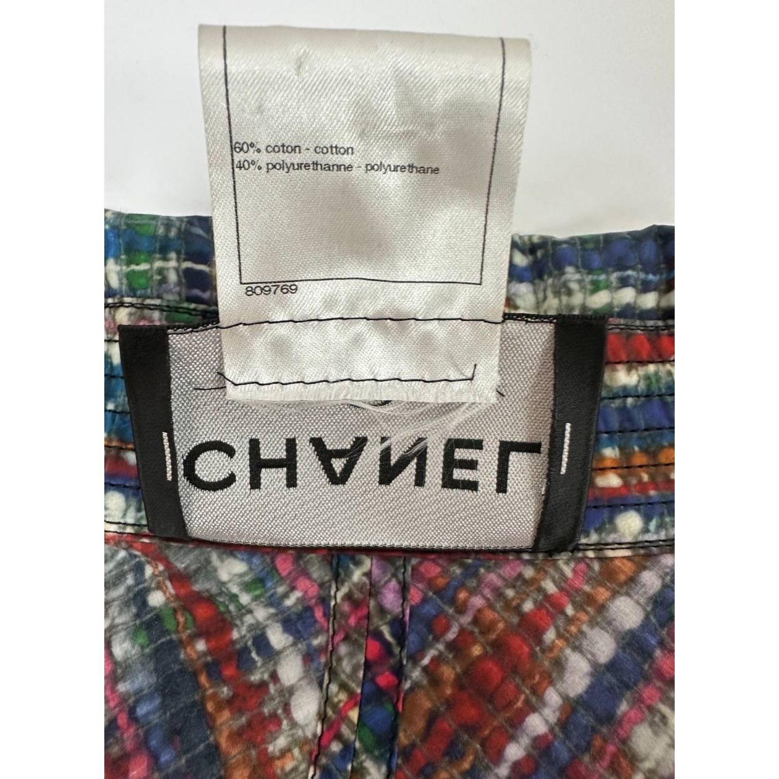 Chanel Chanel Cotton Multicolour Rain Coat Sz.38 Size S / US 4 / IT 40 - 8 Thumbnail