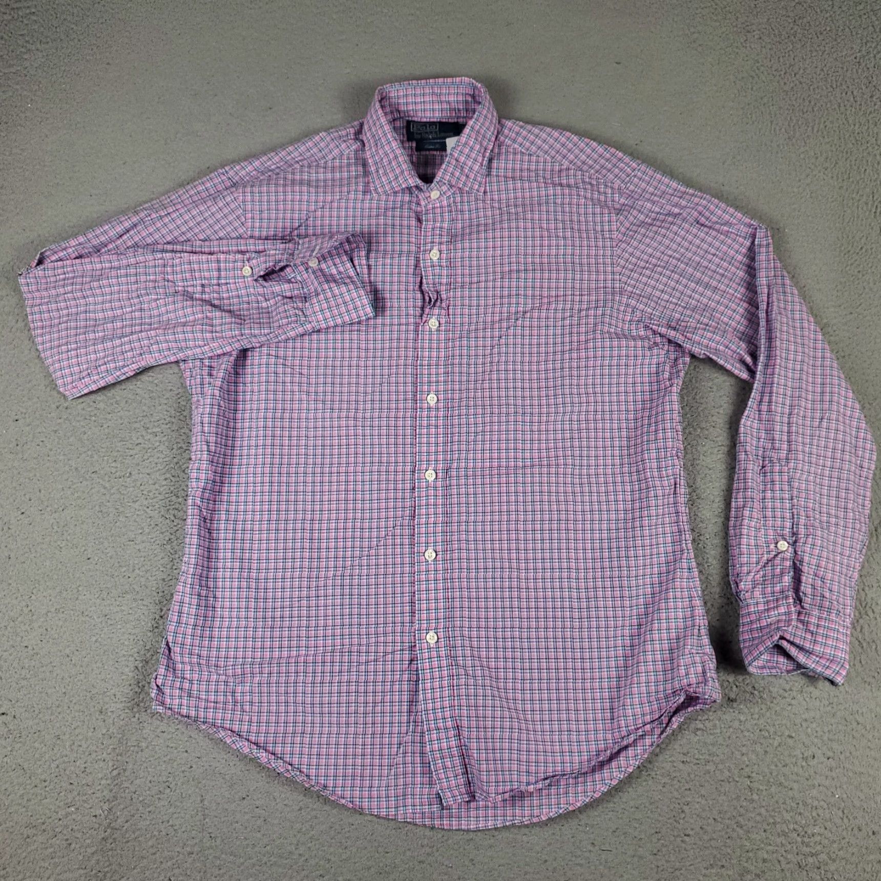 Ralph Lauren Ralph Lauren Shirt Mens Large Pink Plaid Button-Up Long Sleeve Casual / Workwear / Party / Travel / Formal / Business Size US L / EU 52-54 / 3 - 2 Thumbnail