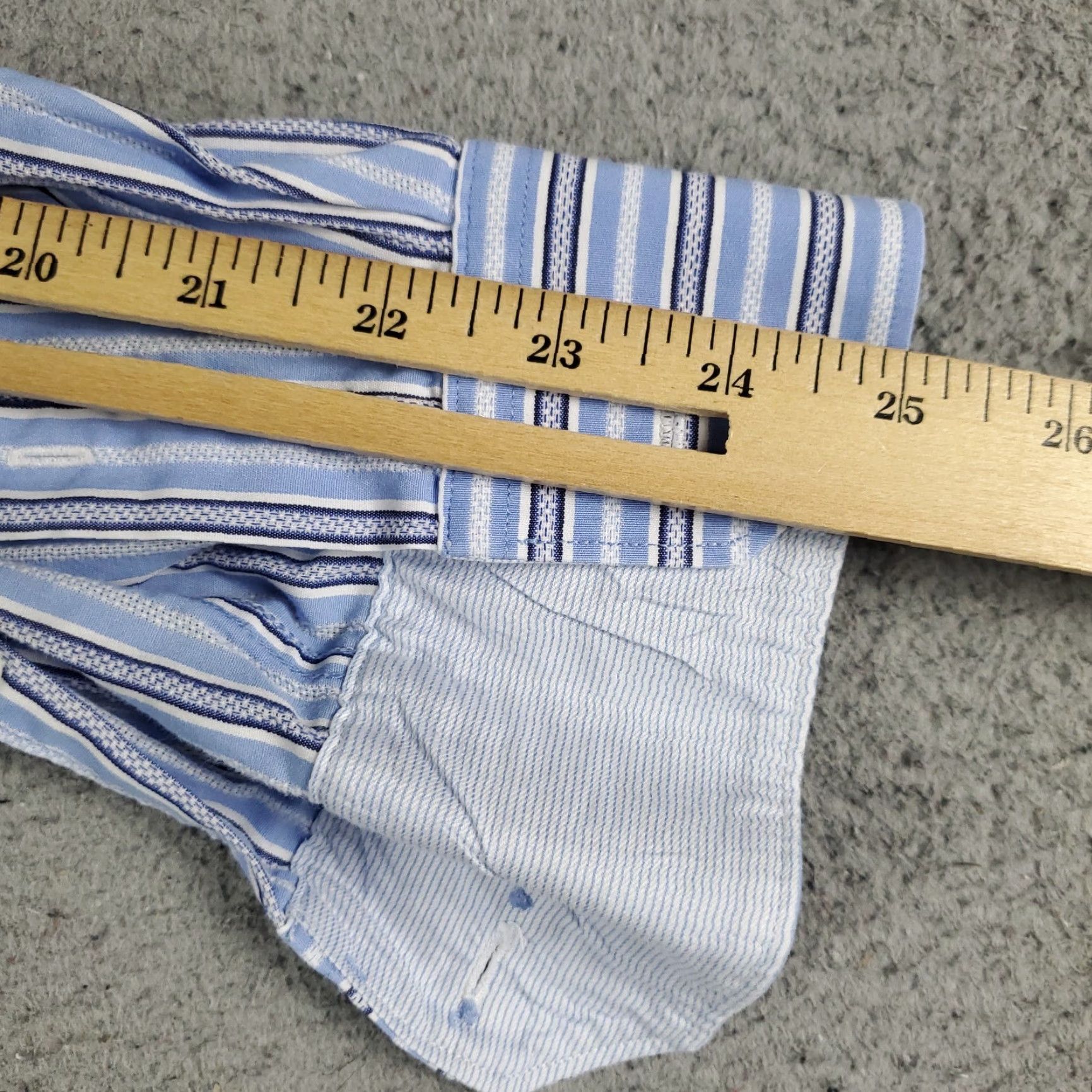 BUGATCHI Bugatchi Uomo Shirt Mens XL Blue Striped Button-Up Long Sleeve Regular Fit Casual Size US XL / EU 56 / 4 - 6 Thumbnail
