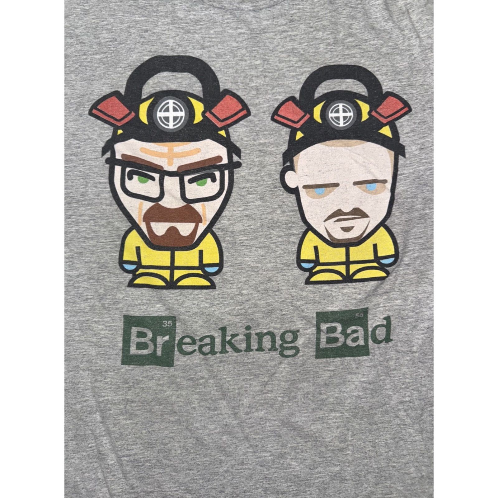 Vintage VINTAGE Breaking Bad T-Shirt Gray XL Chibi Cartoon Crew Neck Short Sleeve Distressed 22x27 Mens Pop Culture Graphic Print Size US XL / EU 56 / 4 - 2 Thumbnail