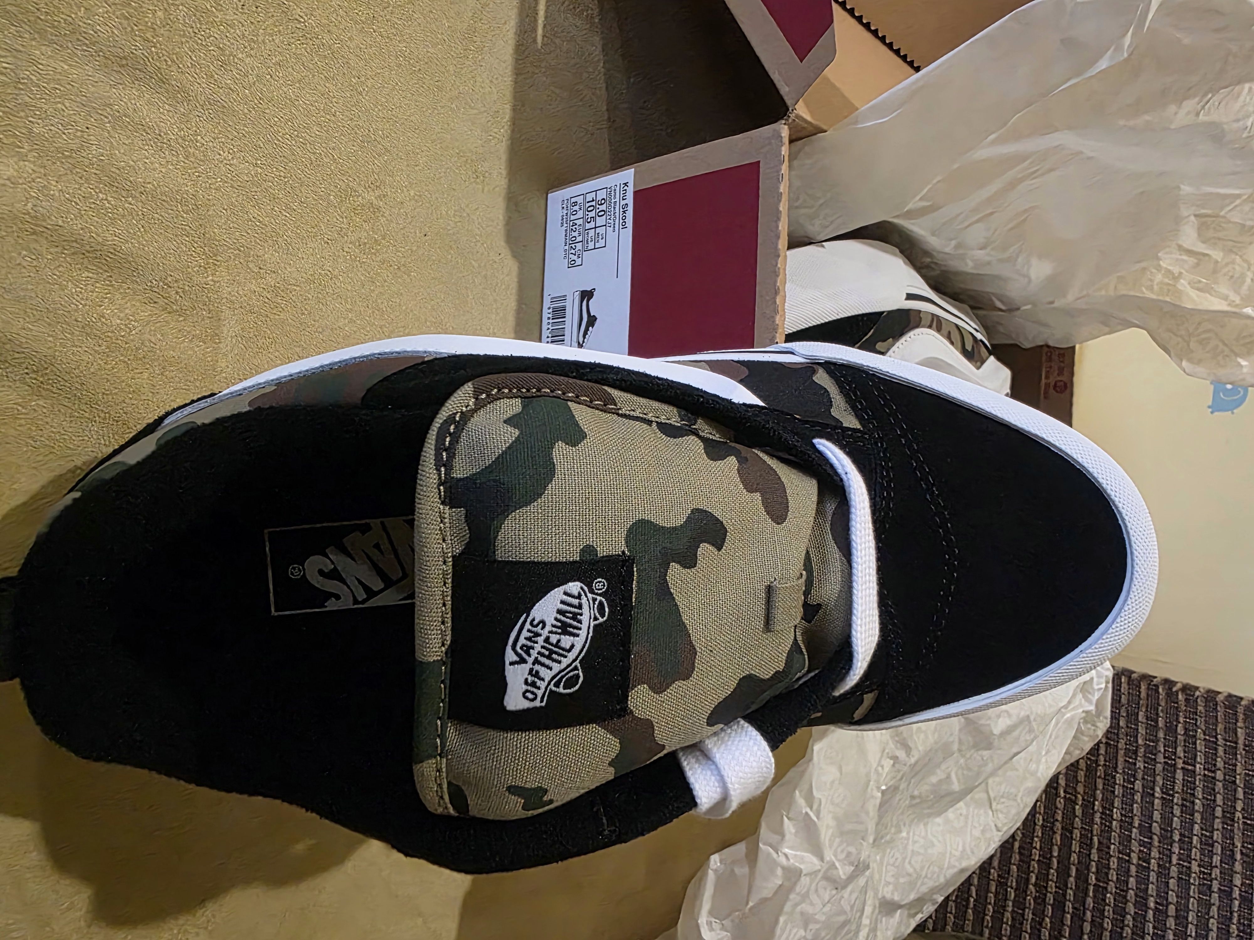 Vans Vans Knu Skool in the "Camo Black/Green" Size US 9 / EU 42 - 5 Thumbnail