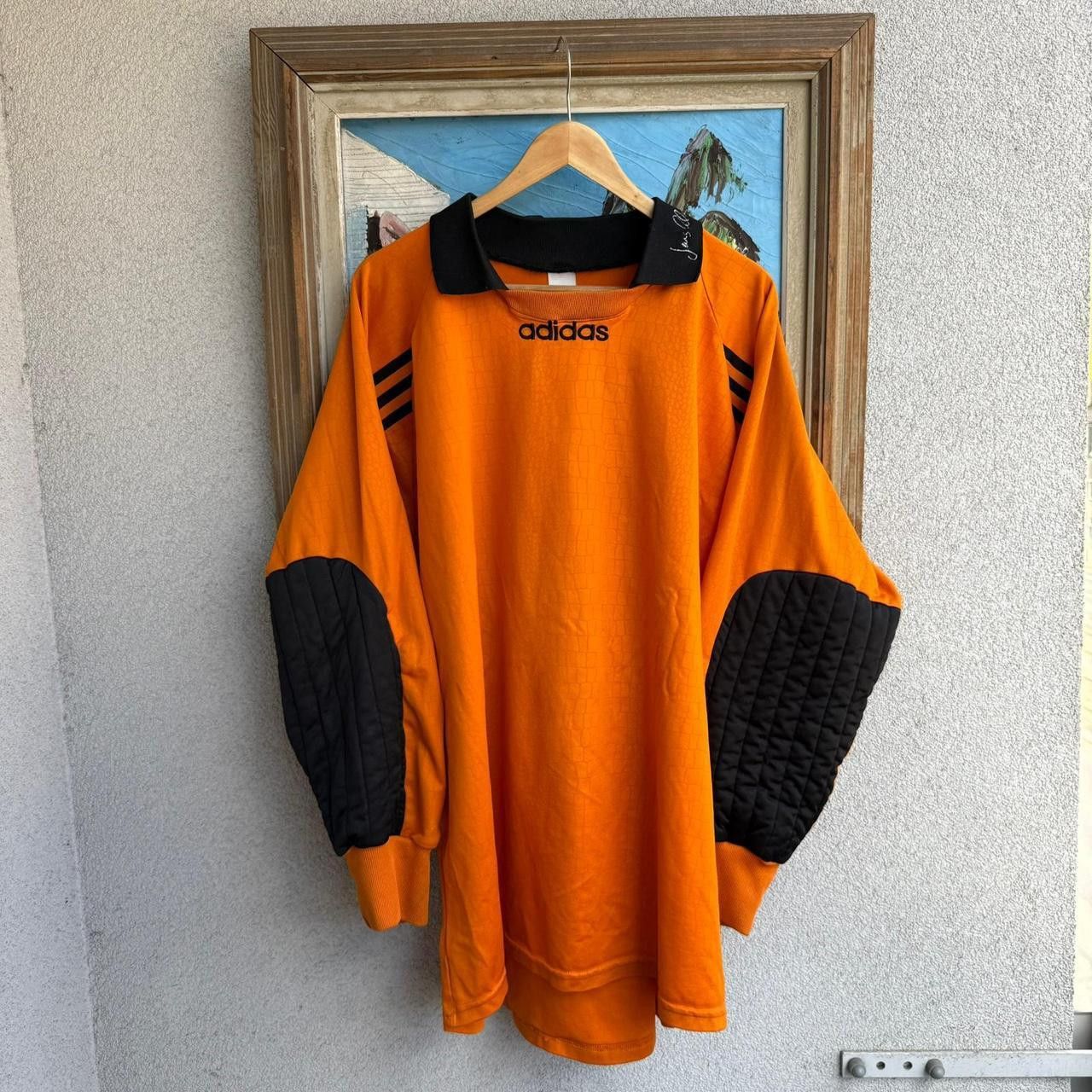 Adidas 90s Vintage Adidas Crazy Design GK Template Rare Jersey Size US L / EU 52-54 / 3 - 1 Thumbnail