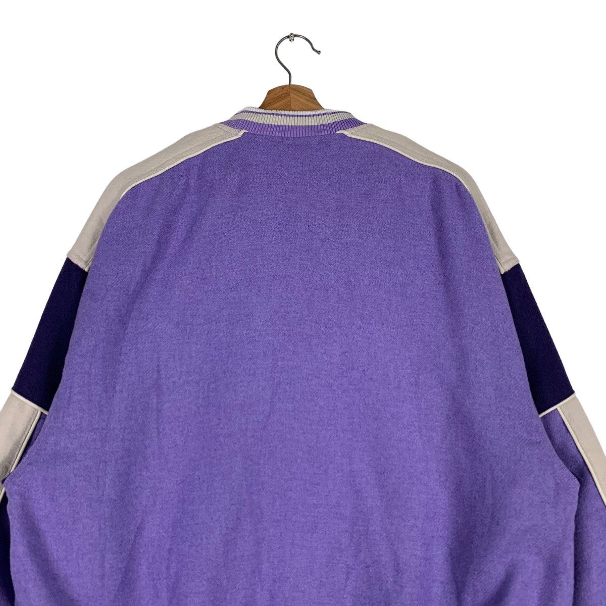 Divided DIVIDED Purple Oversize Varsity Jacket #0530-C24 Size US XS / EU 42 / 0 - 22 Thumbnail