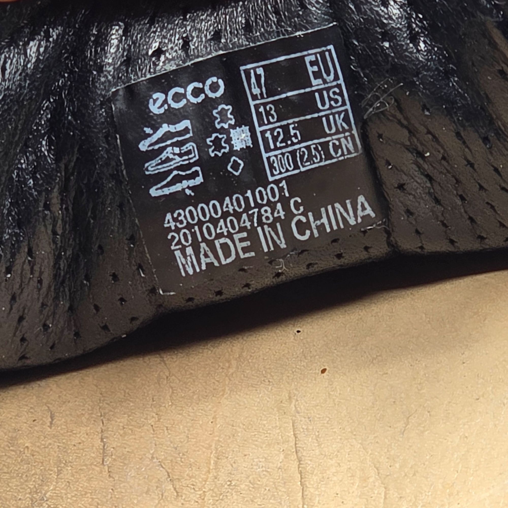 Ecco ECCO Soft 7 Mens Size 13 Black Leather Lace Up Shoes Walking Size US 13 / EU 46 - 7 Thumbnail