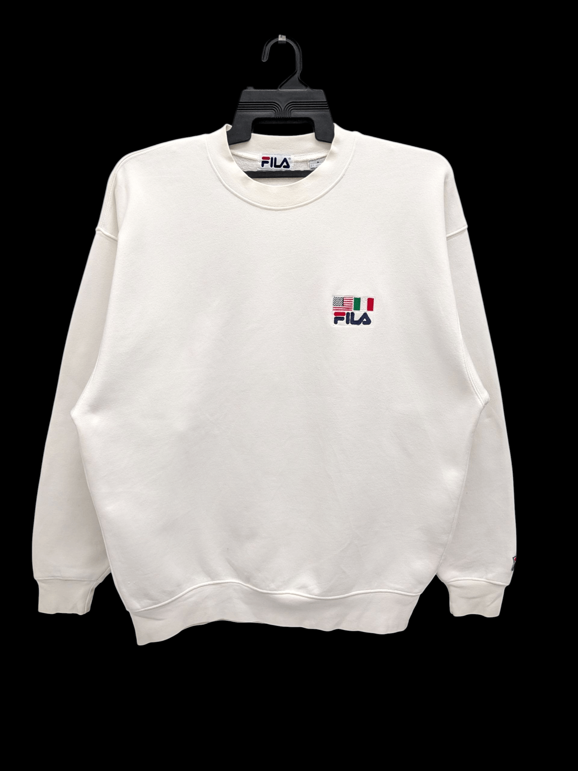 Fila Vintage 90s FILA Flag Logo Crewneck Sweatshirt Size US M / EU 48-50 / 2 - 1 Thumbnail