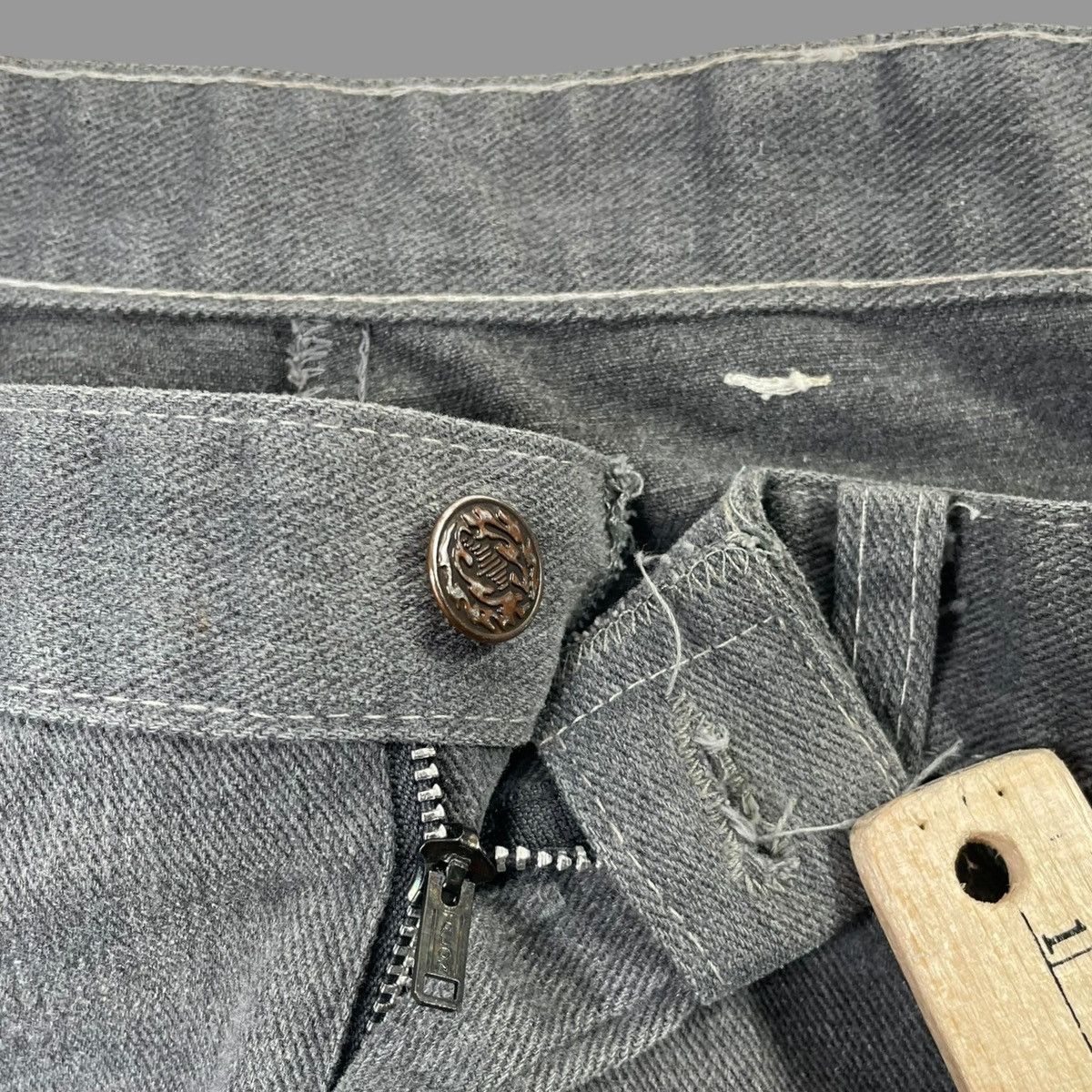 Vintage Vintage 1960s denim jeans Size US 38 / EU 54 - 5 Thumbnail