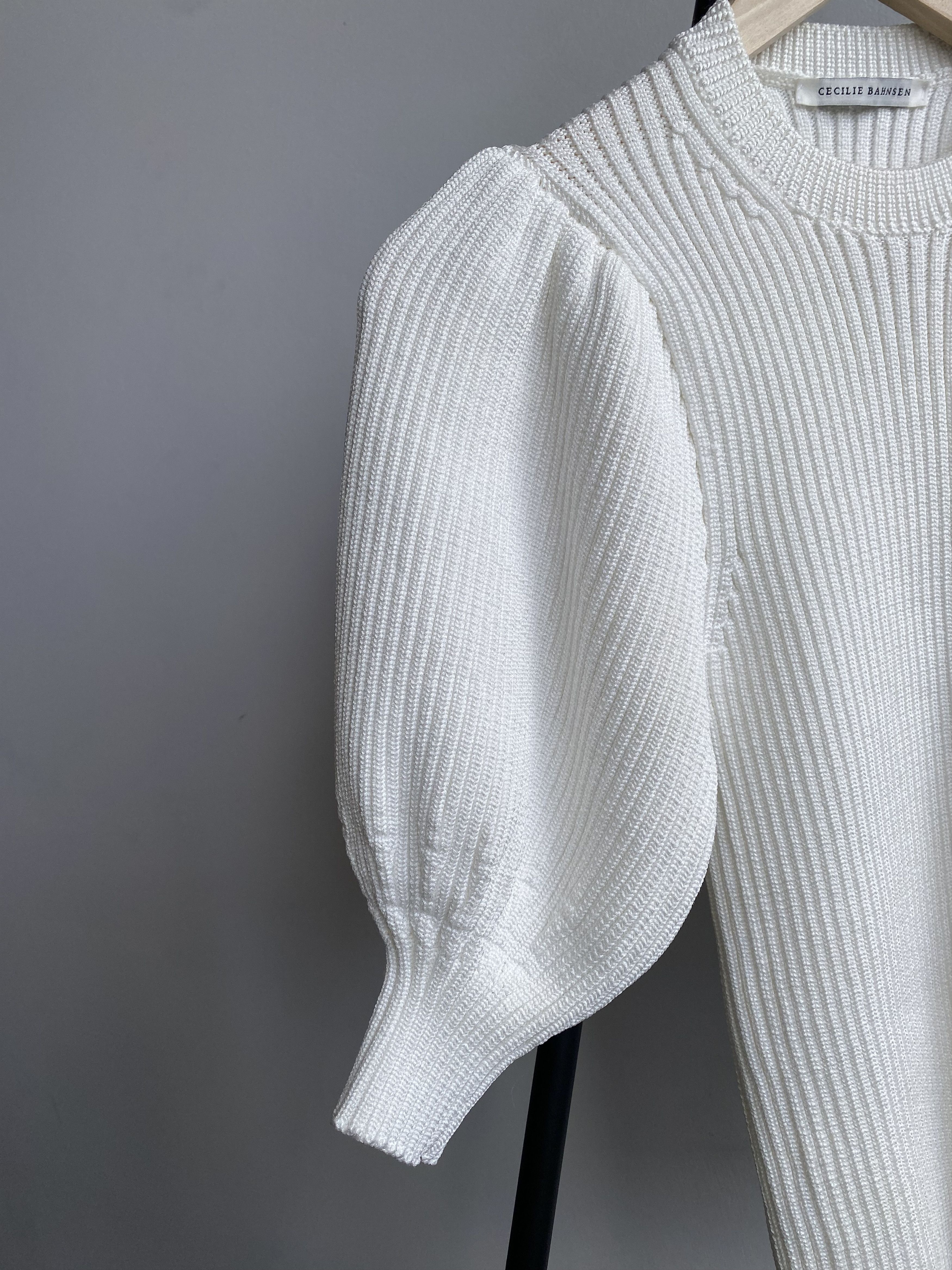 Other Cecilie Bahnsen Maddy Puff-Sleeve Knit Top Size S / US 4 / IT 40 - 3 Thumbnail