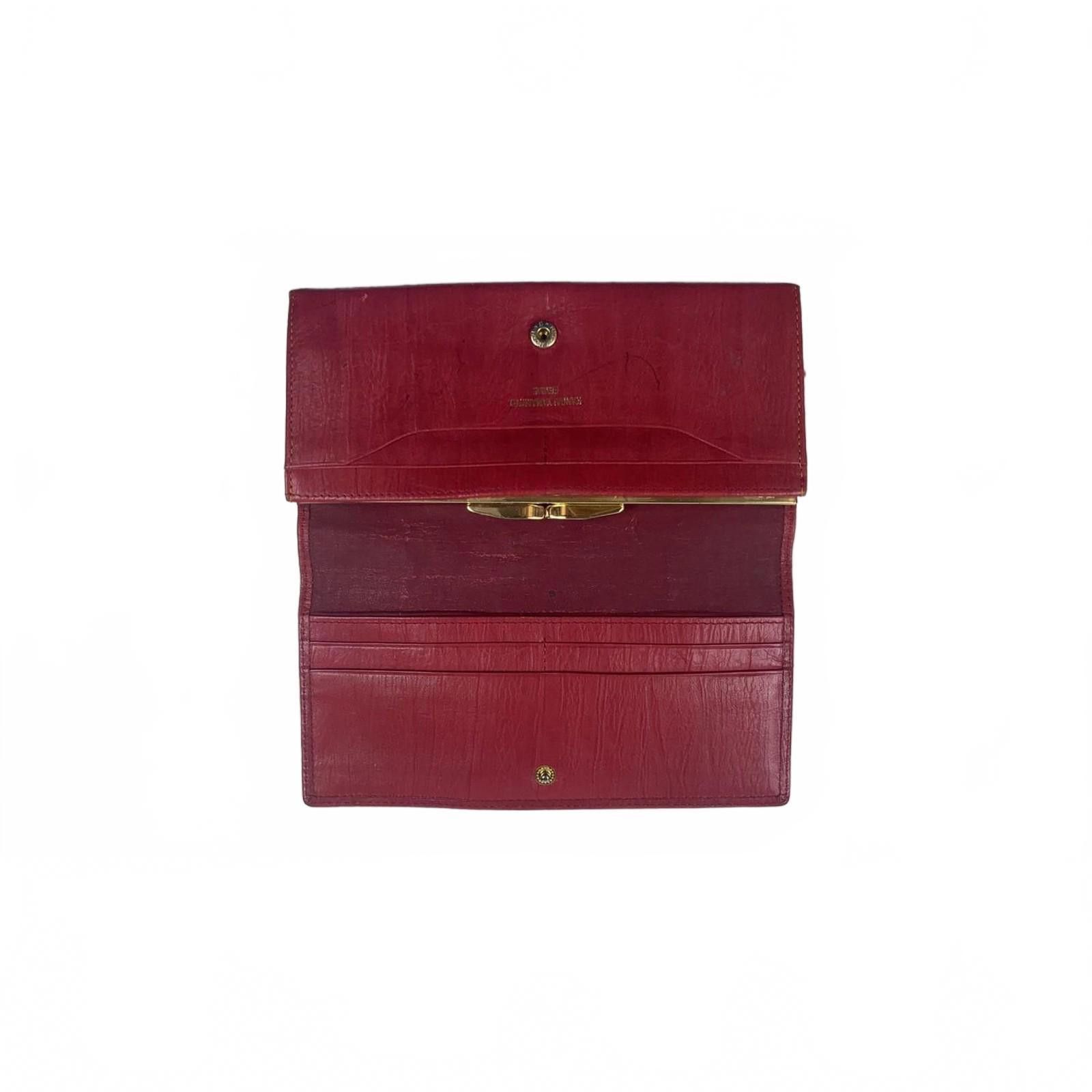 Kansai Yamamoto Kansai Yamamoto Femme Classic Vintage Leather Wallet Pink Size ONE SIZE - 3 Thumbnail