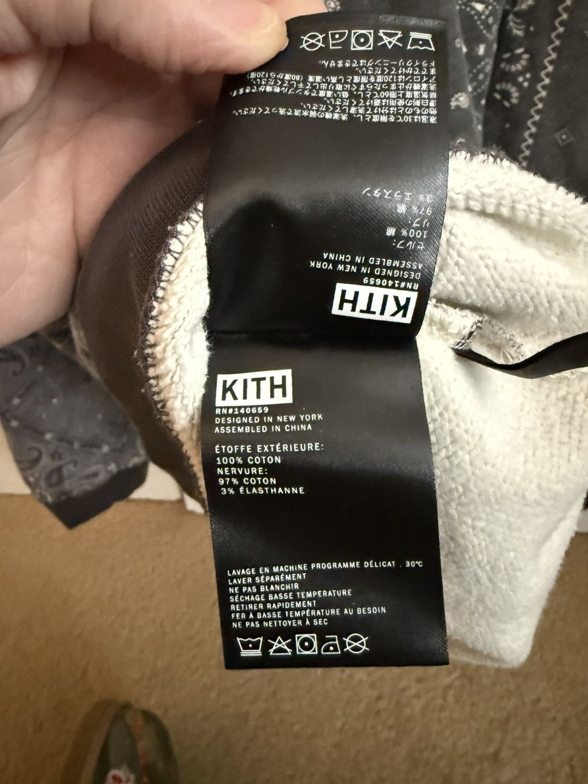 Kith Kith Deconstructed Bandana Crewneck - XL Size US XL / EU 56 / 4 - 7 Thumbnail