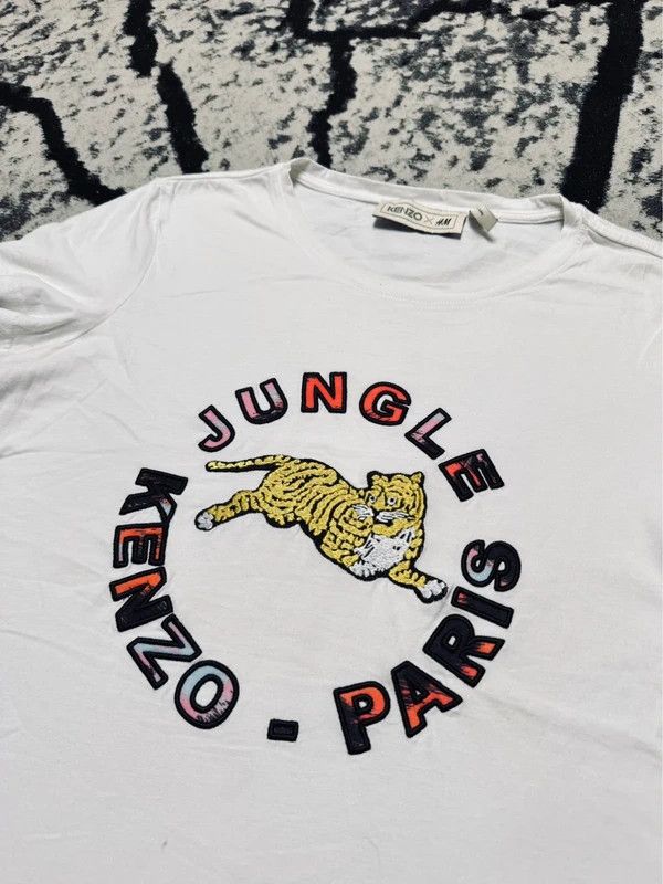Kenzo Kenzo Jungle T-shirt white logo S Size US S / EU 44-46 / 1 - 3 Thumbnail