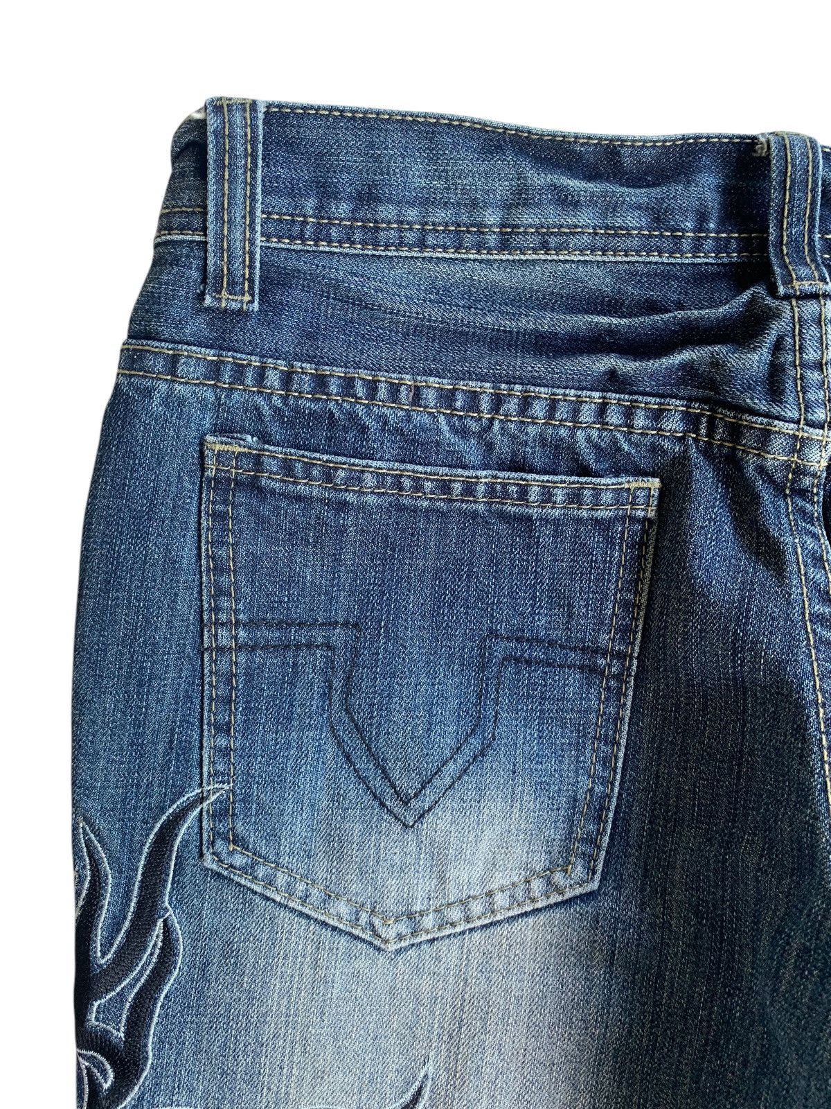Black Crown Flared Rusty Mudmax Punk Style Denim