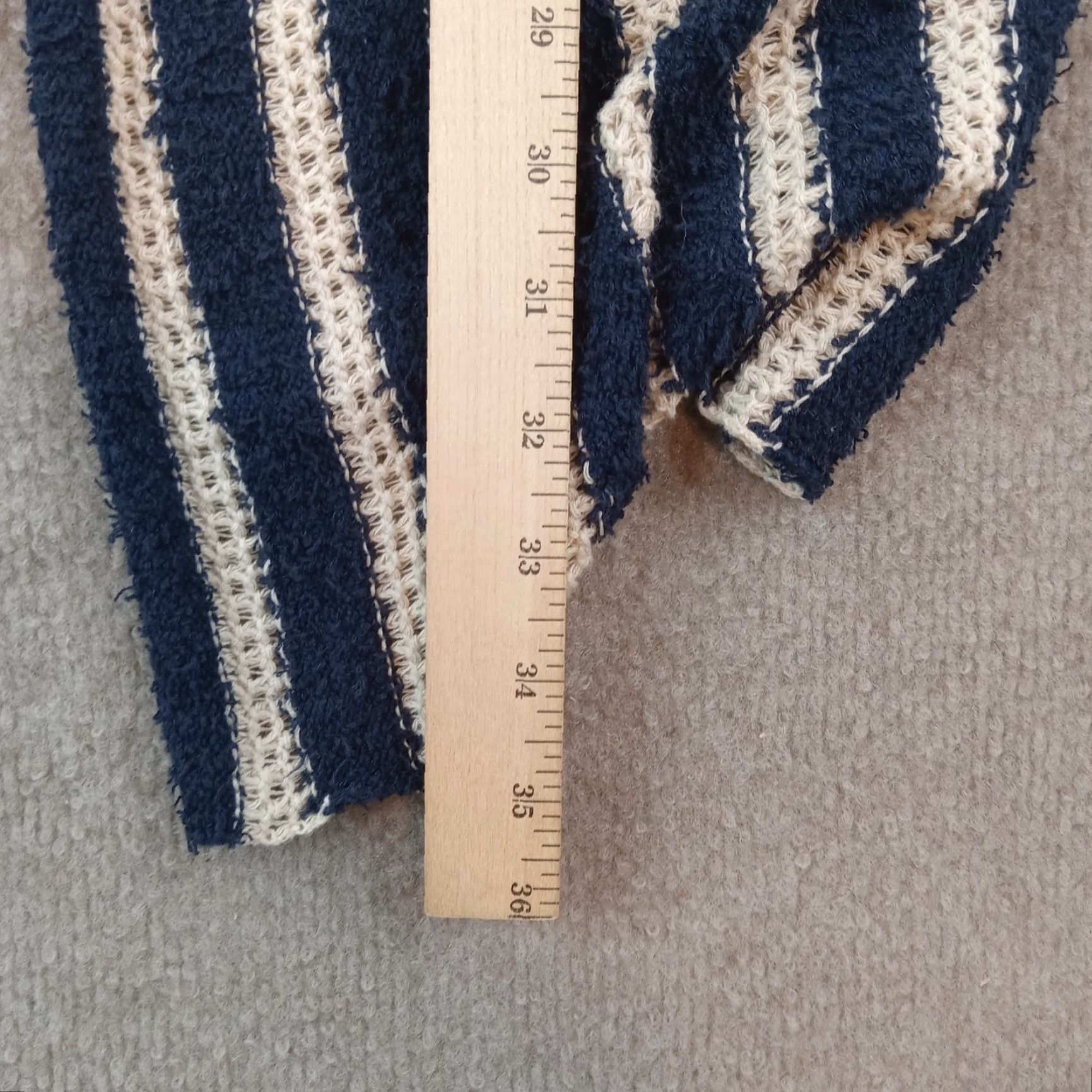 Lucky Brand Lucky Brand Blue Striped Open Front Cardigan Sweater Womens Small Size S / US 4 / IT 40 - 3 Thumbnail