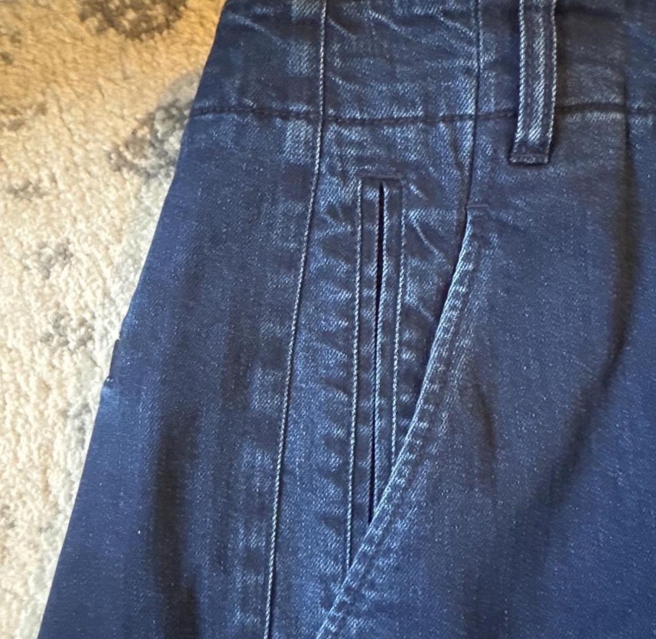 Tibi Tibi “Classic Indigo” Denim Barry Jean Size 24" / US 00 / IT 34 - 2 Thumbnail
