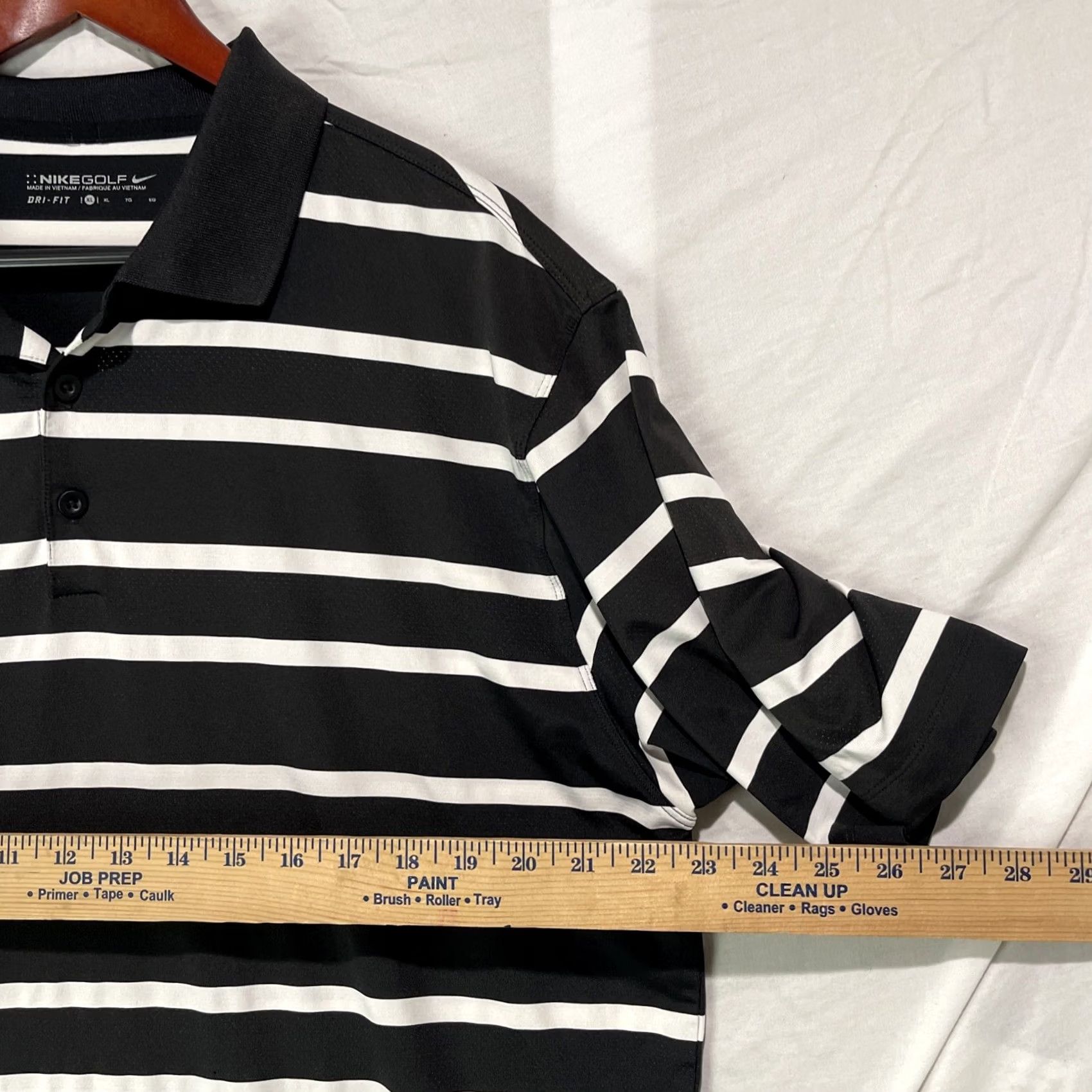 Nike Nike Golf Shirt Polo Mens XL Dri Fit Black Striped Button Size US XL / EU 56 / 4 - 7 Thumbnail