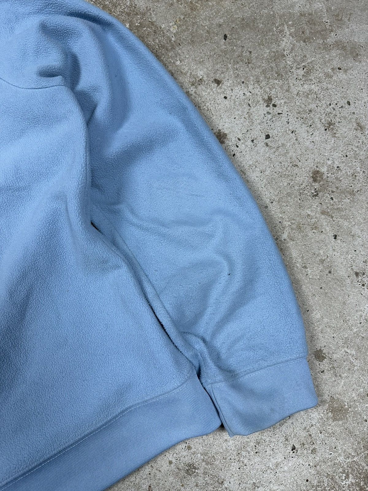 Nike × Vintage Vintage Y2K Nike Baby Blue Center Swoosh Fleece Hoodie Size US S / EU 44-46 / 1 - 12 Thumbnail