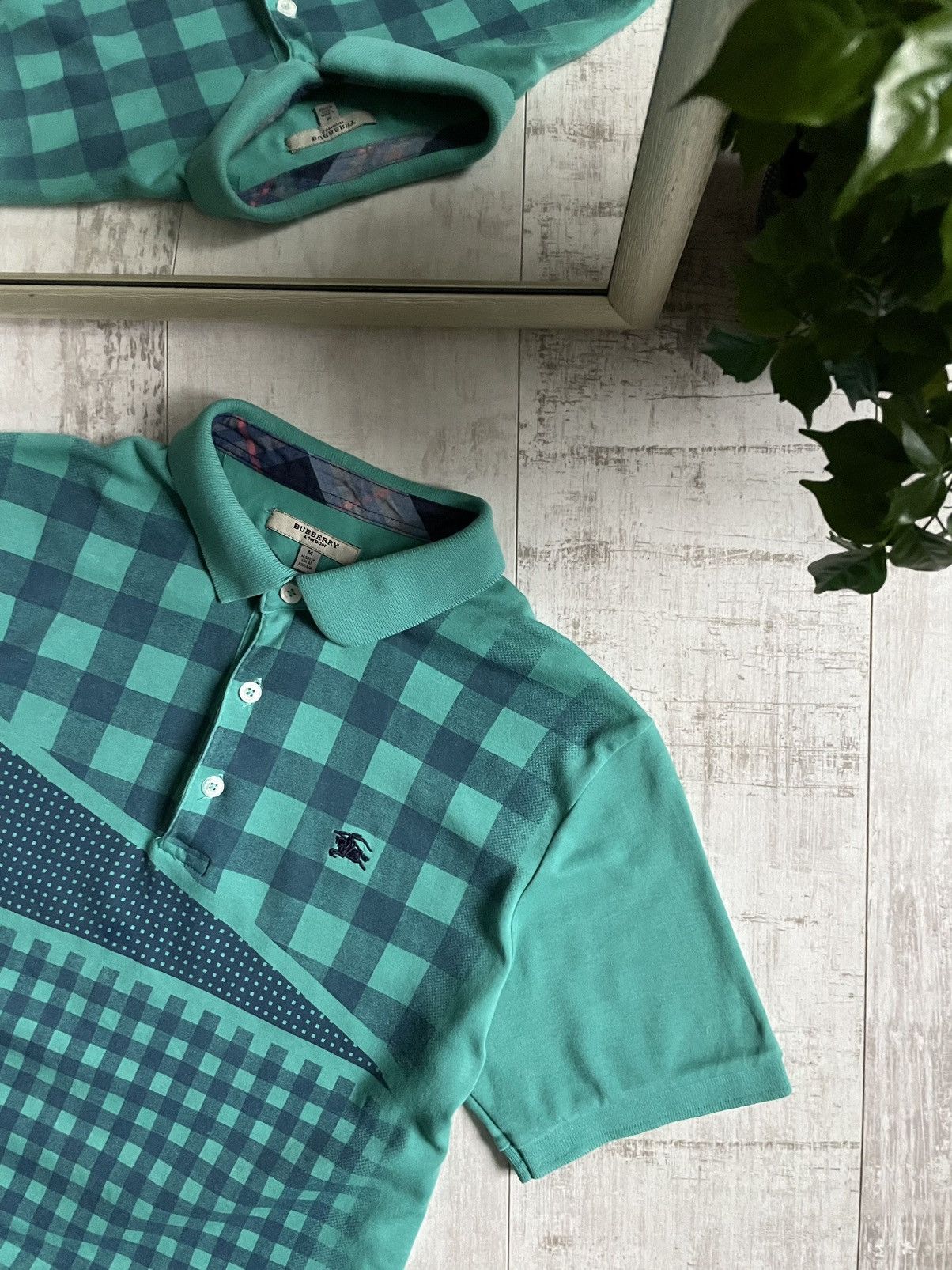 Burberry Burberry London Polo Nova Check T-Shirt Luxury Size US M / EU 48-50 / 2 - 2 Thumbnail