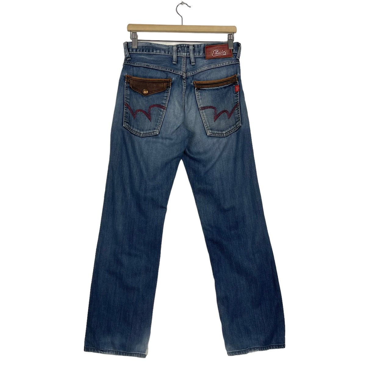 Edwin RIOT🔥30x30 Edwin Blue Trip Flare Denim Nice Colour Size US 30 / EU 46 - 7 Thumbnail