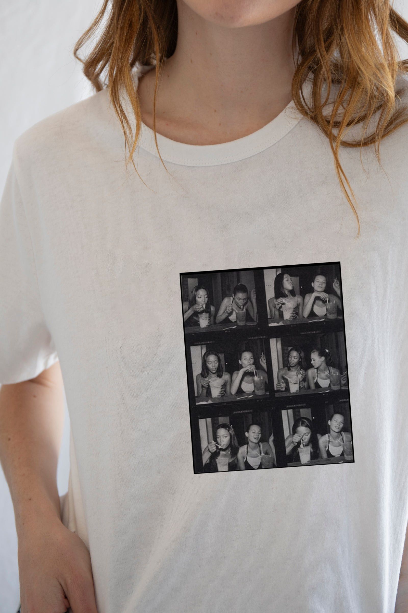 Vintage Kate Moss & Naomi Campbell Tee – 90s Shirt Size M / US 6-8 / IT 42-44 - 4 Thumbnail