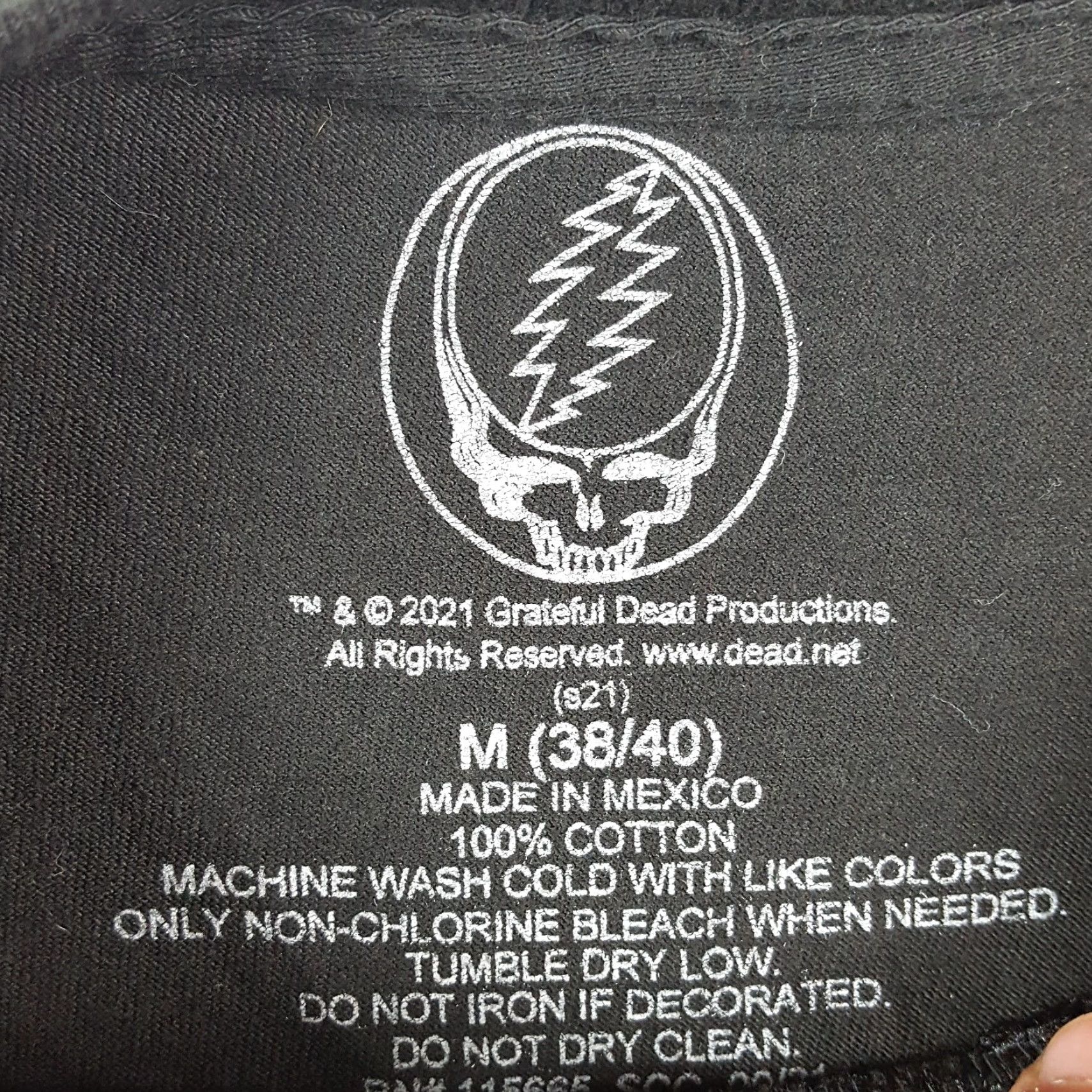 Etro VINTAGE Grateful Dead T-Shirt Women's Medium Short Sleeve Black 90s Retro Music Hippie Outdoor Rock Size M / US 6-8 / IT 42-44 - 5 Thumbnail