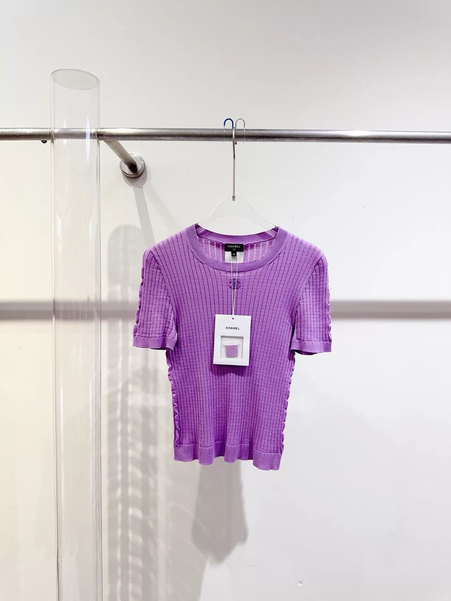 Chanel Chanel 22S Purple Top 38 Size S / US 4 / IT 40 - 1 Thumbnail