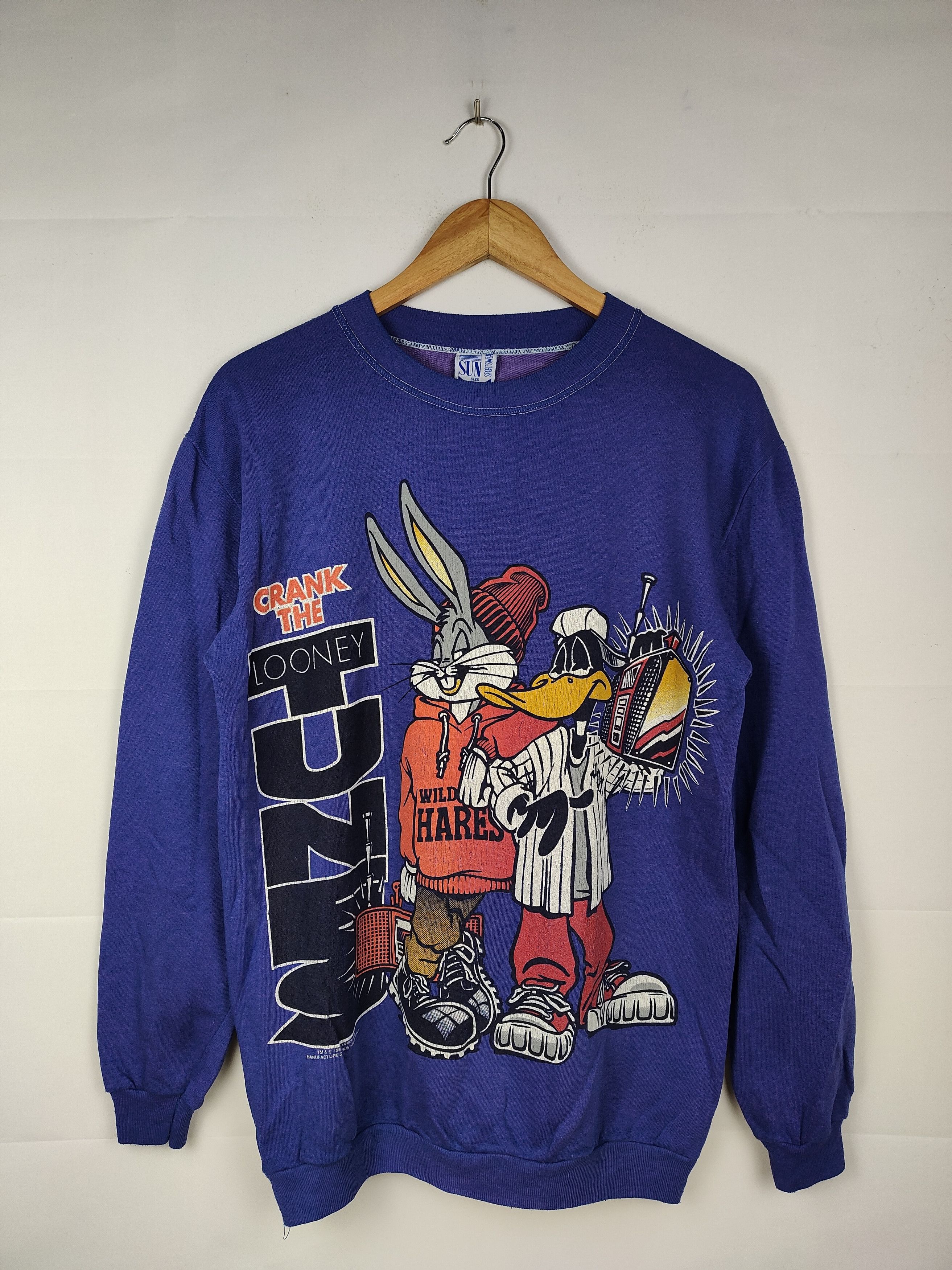 Cartoon Network × Vintage Vintage 1993 Crank the Looney Tunes Sweatshirt Size US M / EU 48-50 / 2 - 1 Thumbnail