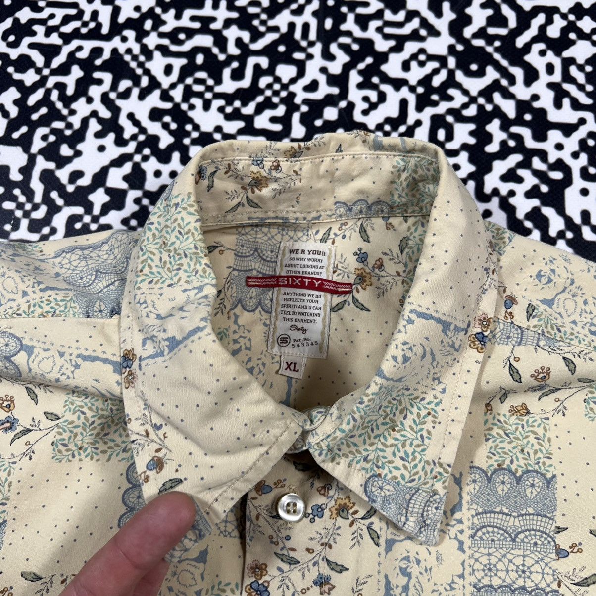 Sixty Vintage Y2K Miss Sixty Hawaiian Kapital Style Abstract Shirt Size US XL / EU 56 / 4 - 9 Thumbnail