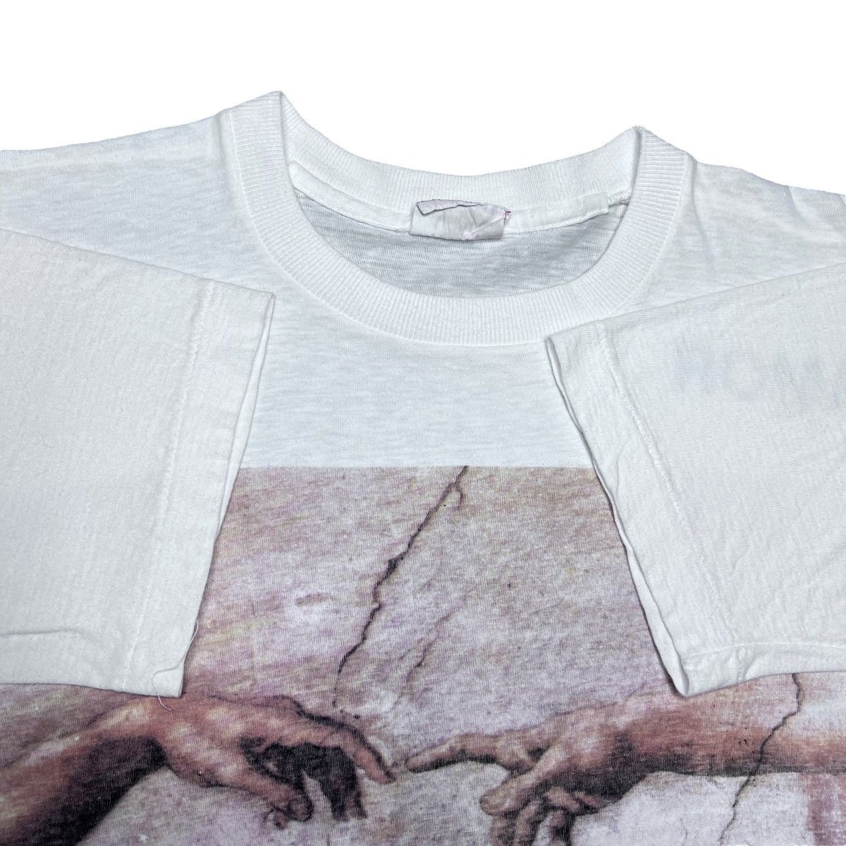 Other 90s Creation Of Adam Michelangelo The Sistine Chapel Art Tee Size US M / EU 48-50 / 2 - 2 Thumbnail