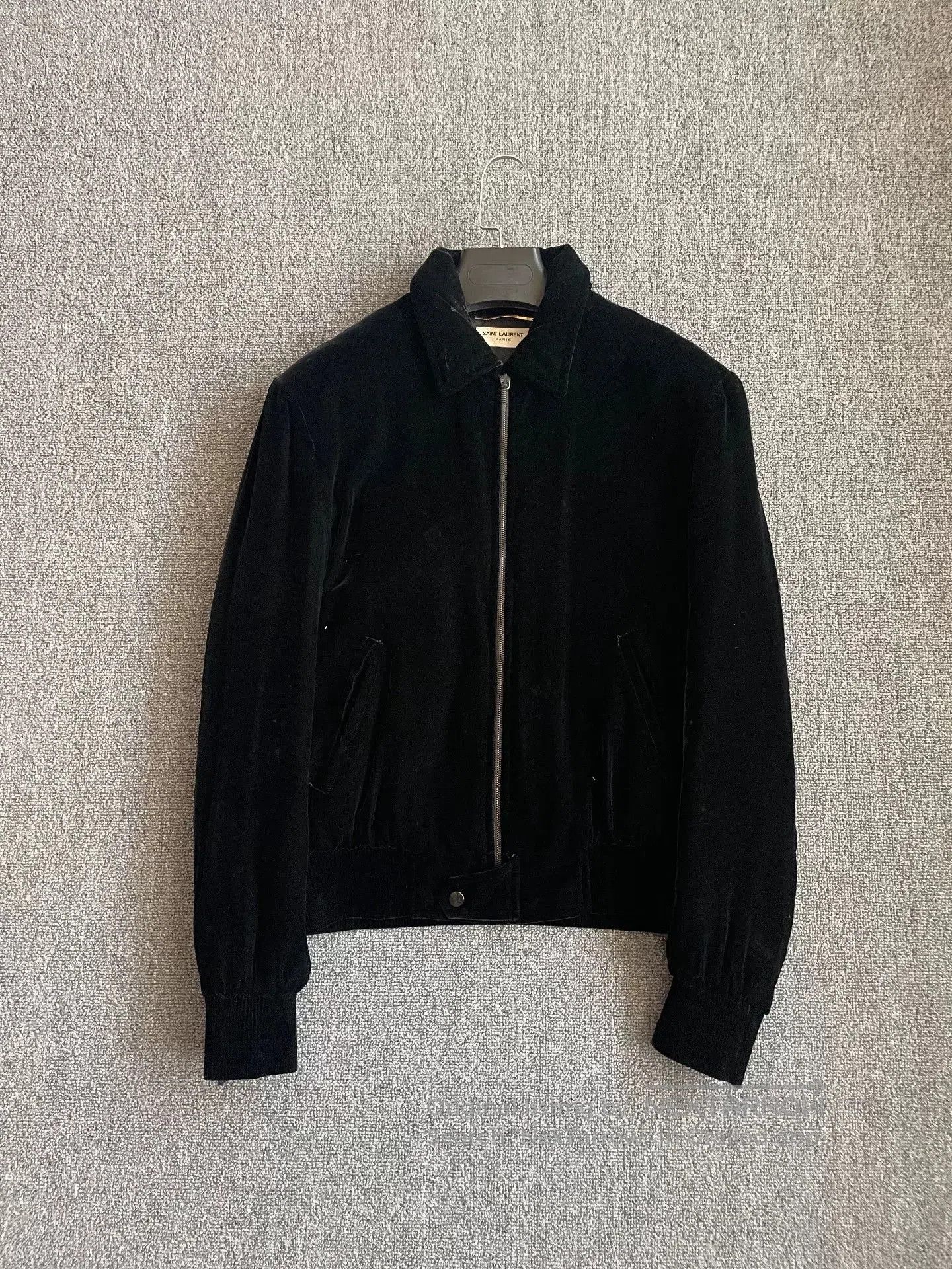 Saint Laurent Paris saint laurent black velvet jacket with rhinestones. Size US M / EU 48-50 / 2 - 2 Thumbnail