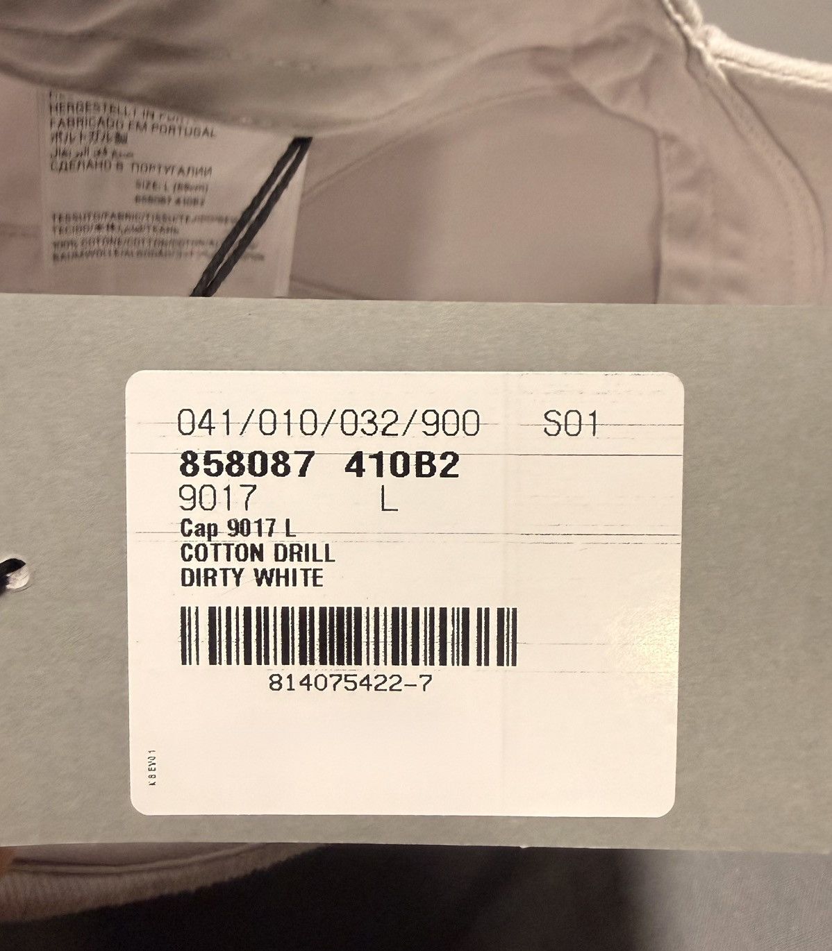 Balenciaga Masking Tape Cap in Dirty White L Size ONE SIZE - 9 Thumbnail