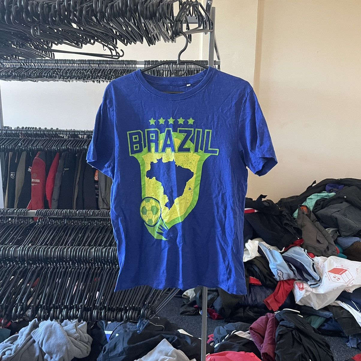 Vintage Vintage 90s Brazil tee 🇧🇷 shirt Brasil football star Size US M / EU 48-50 / 2 - 1 Thumbnail